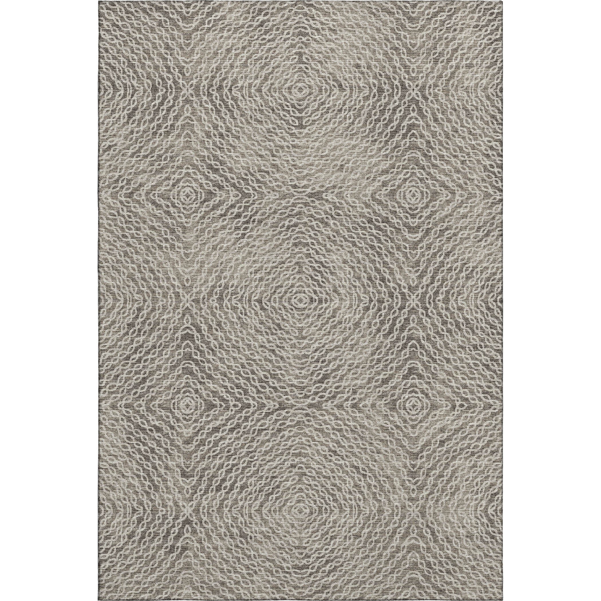 Antigua Machine Washable Transitional Mocha Brown Rug 2'6" x 3'10" #shape_Rectangle