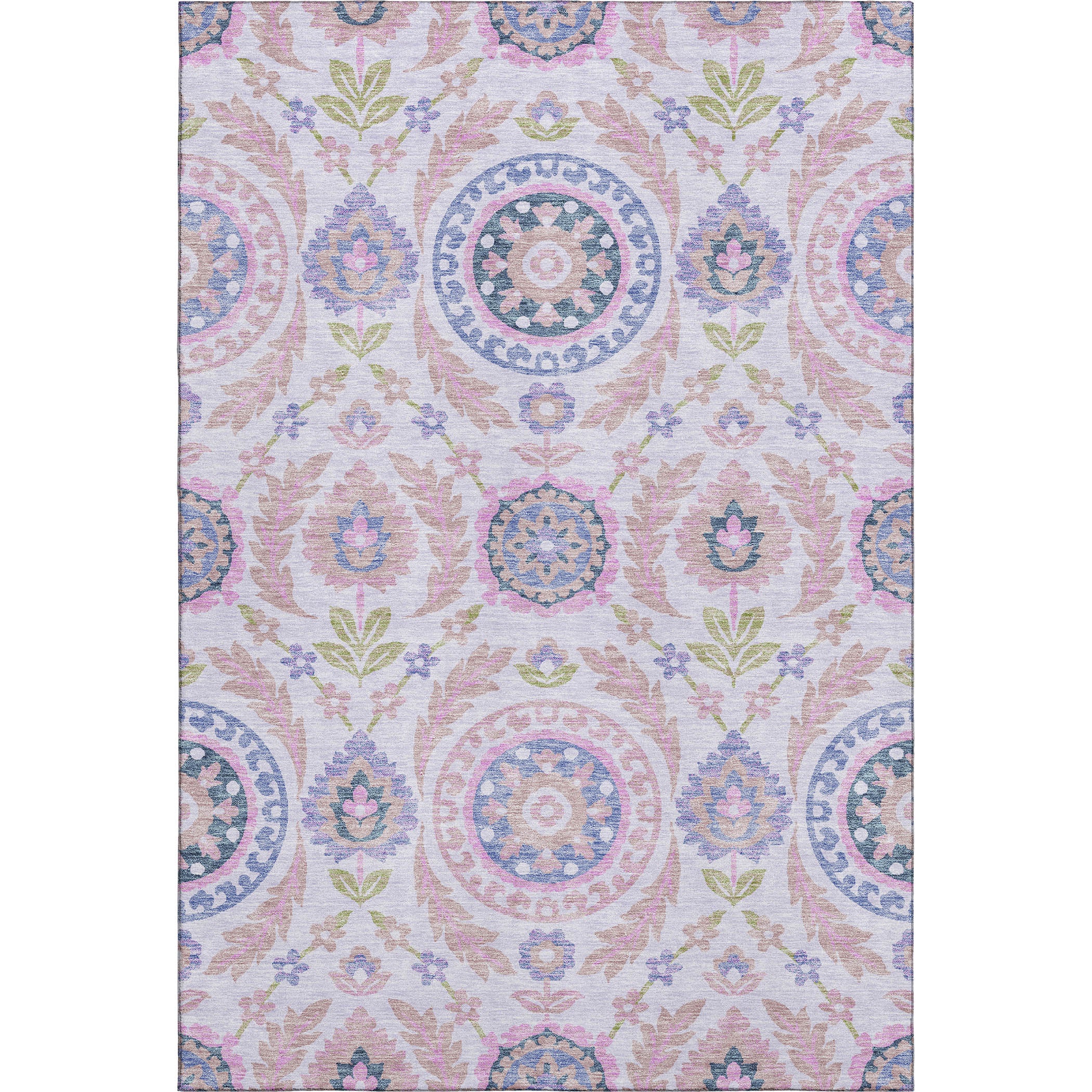 Kyoto Machine Washable Transitional Blush Pink Rug 2'6" x 3'10" #shape_Rectangle