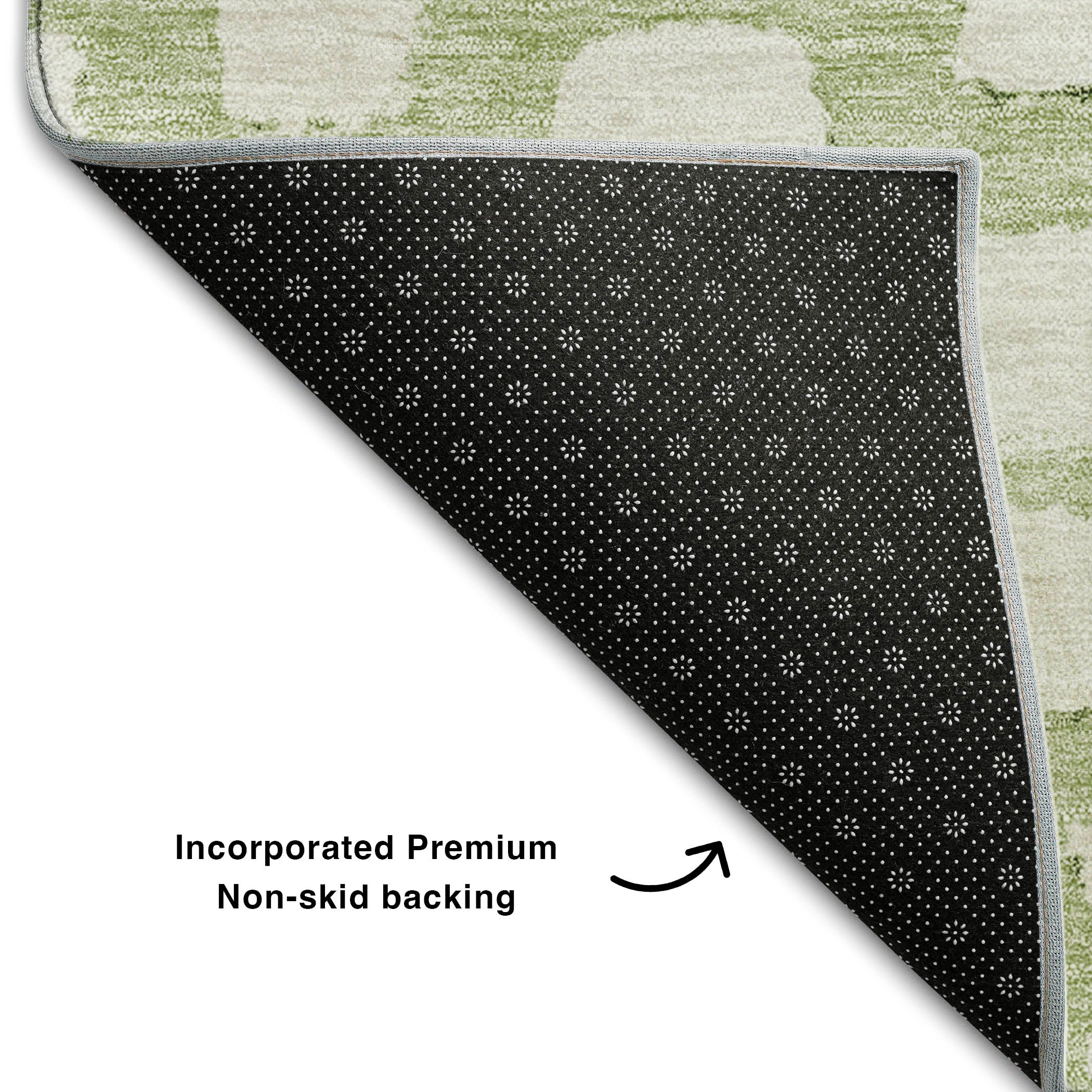 Zanzibar Machine Washable Transitional Aloe Green Rug 1'8" x 2'6" #shape_Rectangle