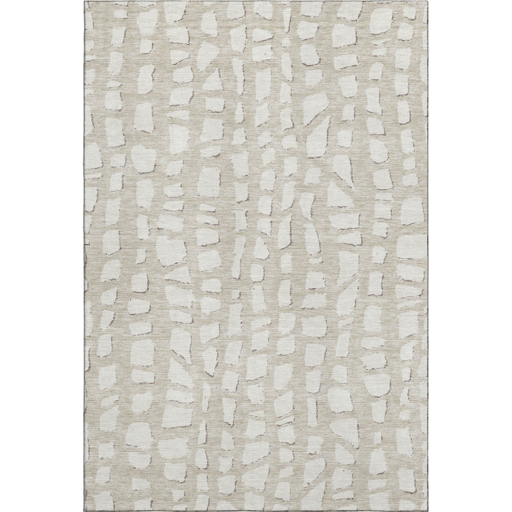 Zanzibar Machine Washable Transitional Beige Brown Rug 2'6" x 3'10" #shape_Rectangle