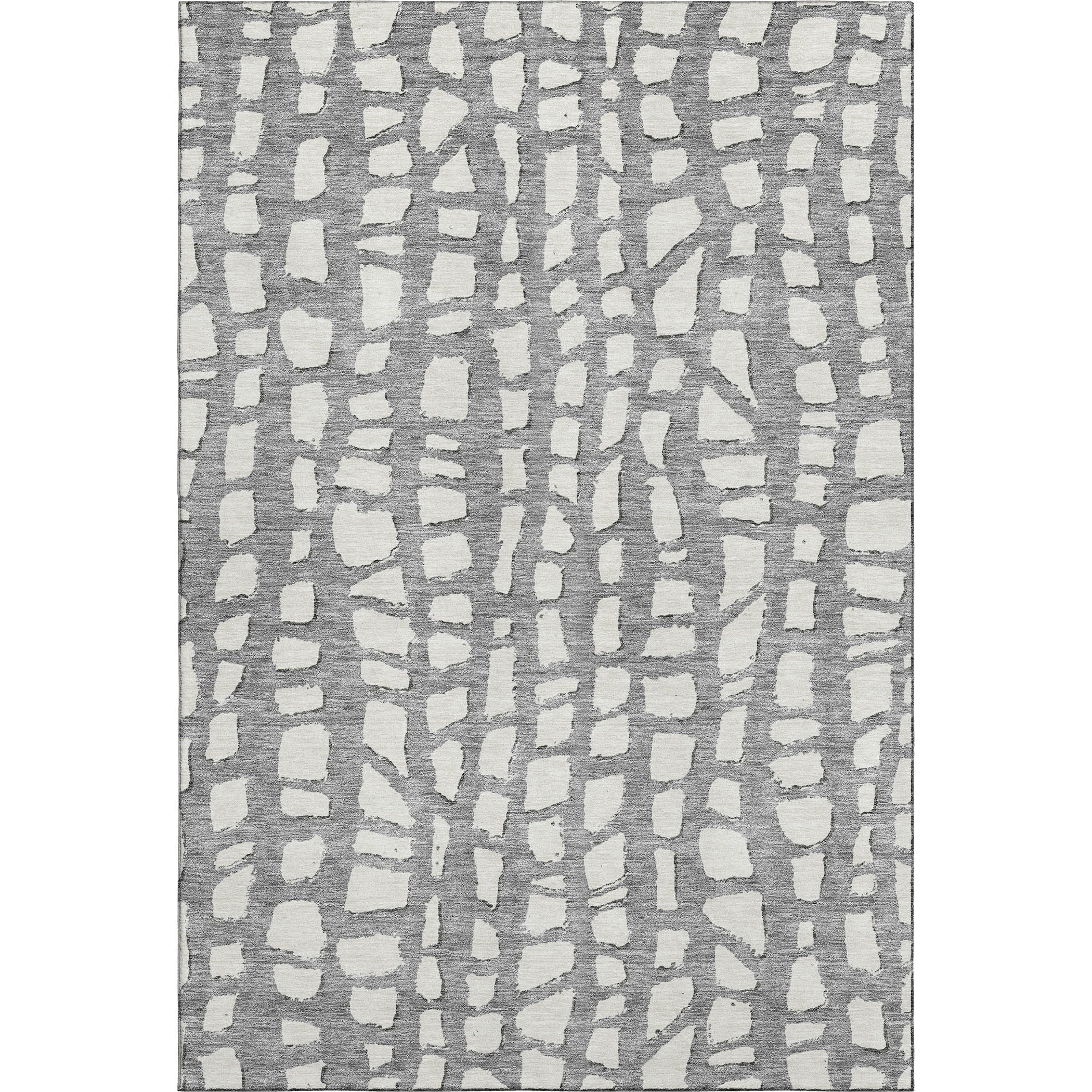 Zanzibar Machine Washable Transitional Gray Rug 2'6" x 3'10" #shape_Rectangle