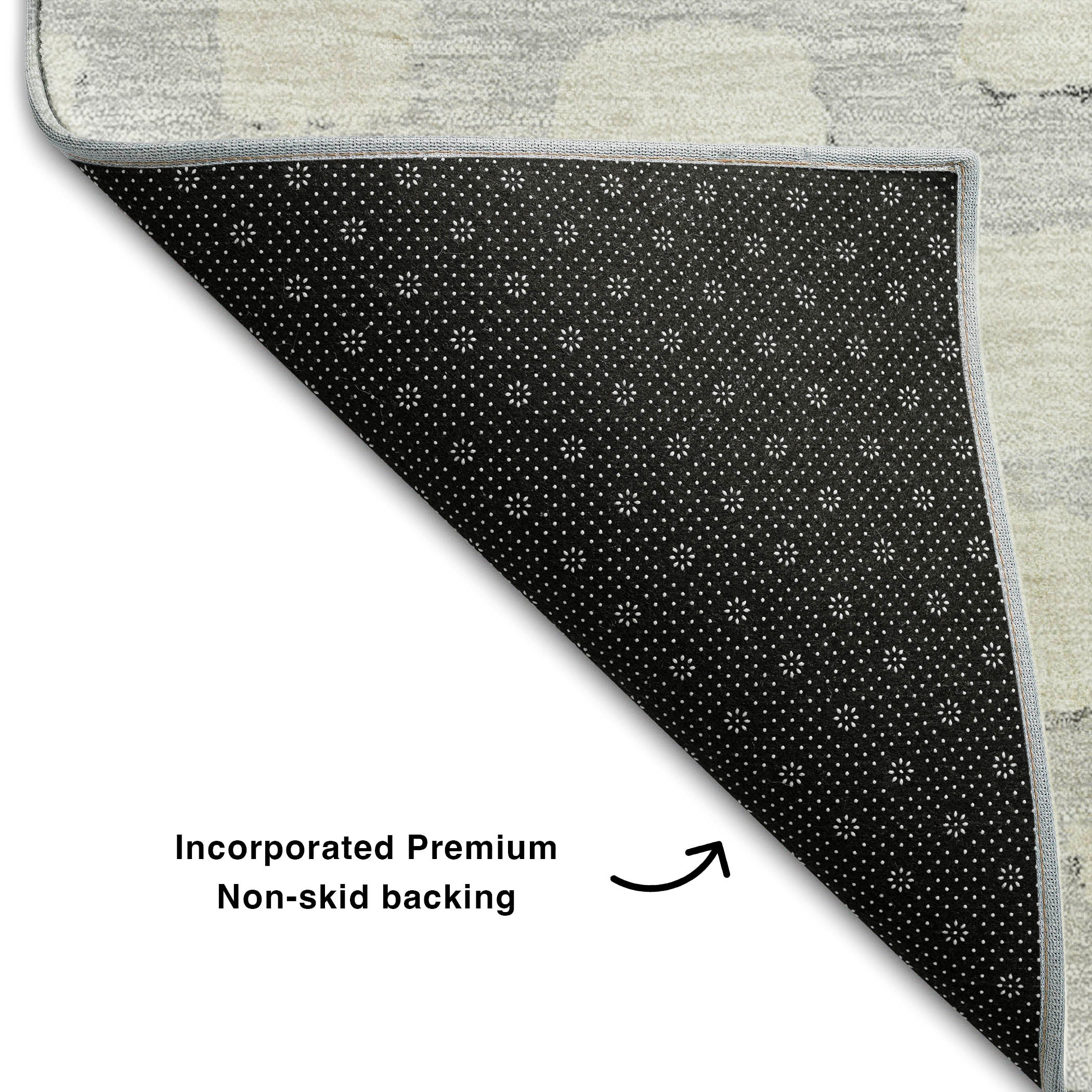 Zanzibar Machine Washable Transitional Silver Gray Rug 1'8" x 2'6" #shape_Rectangle