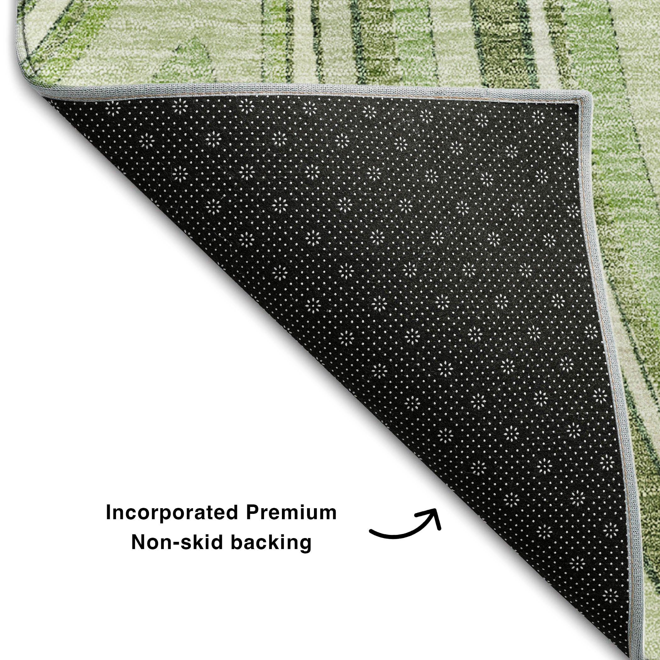 Zanzibar Machine Washable Transitional Aloe Green Rug 1'8" x 2'6" #shape_Rectangle
