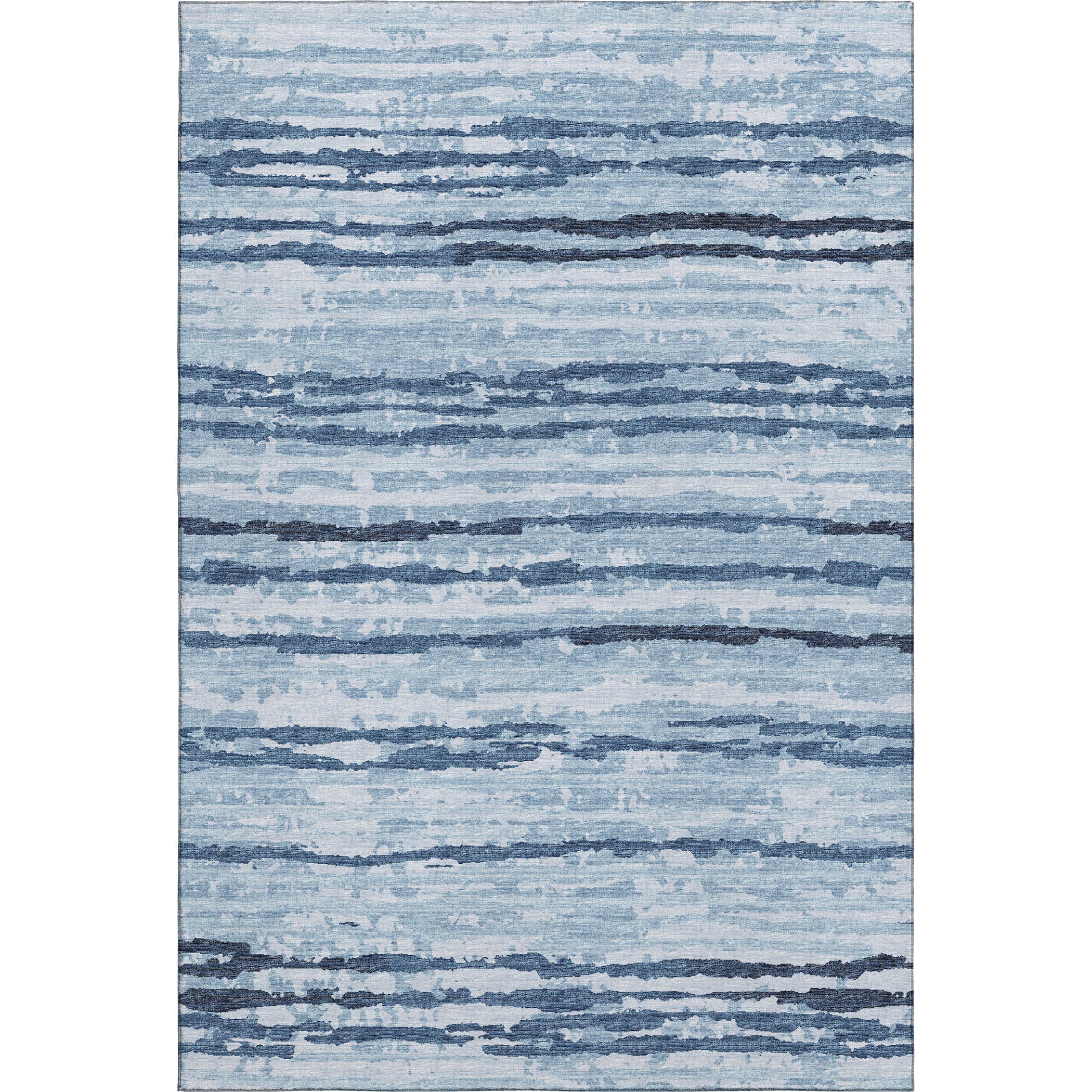 Bruges Machine Washable Transitional Blue Rug 2'6" x 3'10" #shape_Rectangle