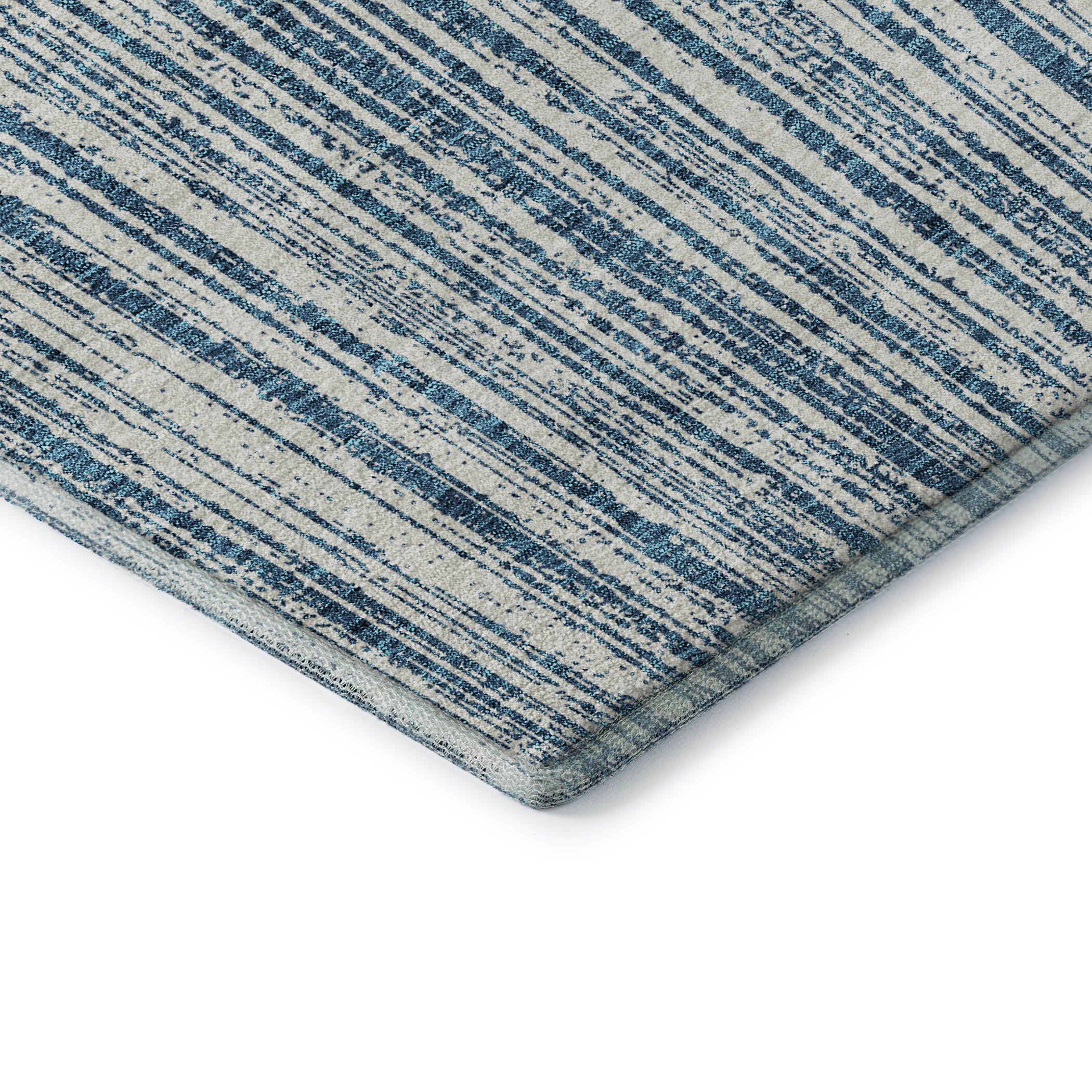 Athens Machine Washable Transitional Blue Rug 1'8" x 2'6" #shape_Rectangle