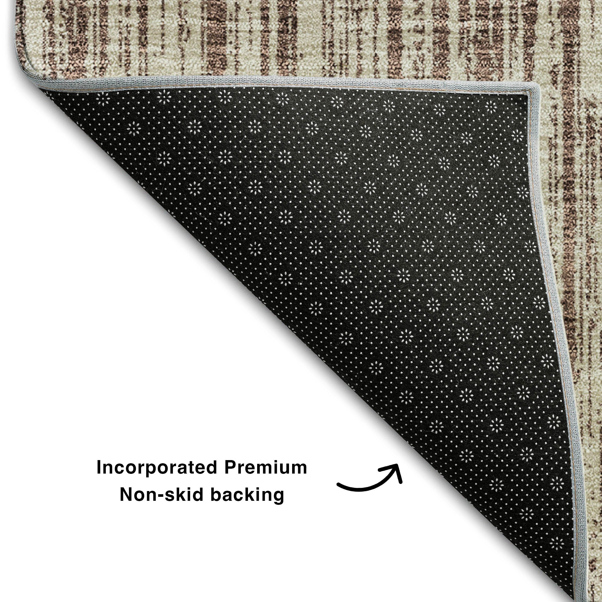 Athens Machine Washable Transitional Brown Rug 1'8" x 2'6" #shape_Rectangle
