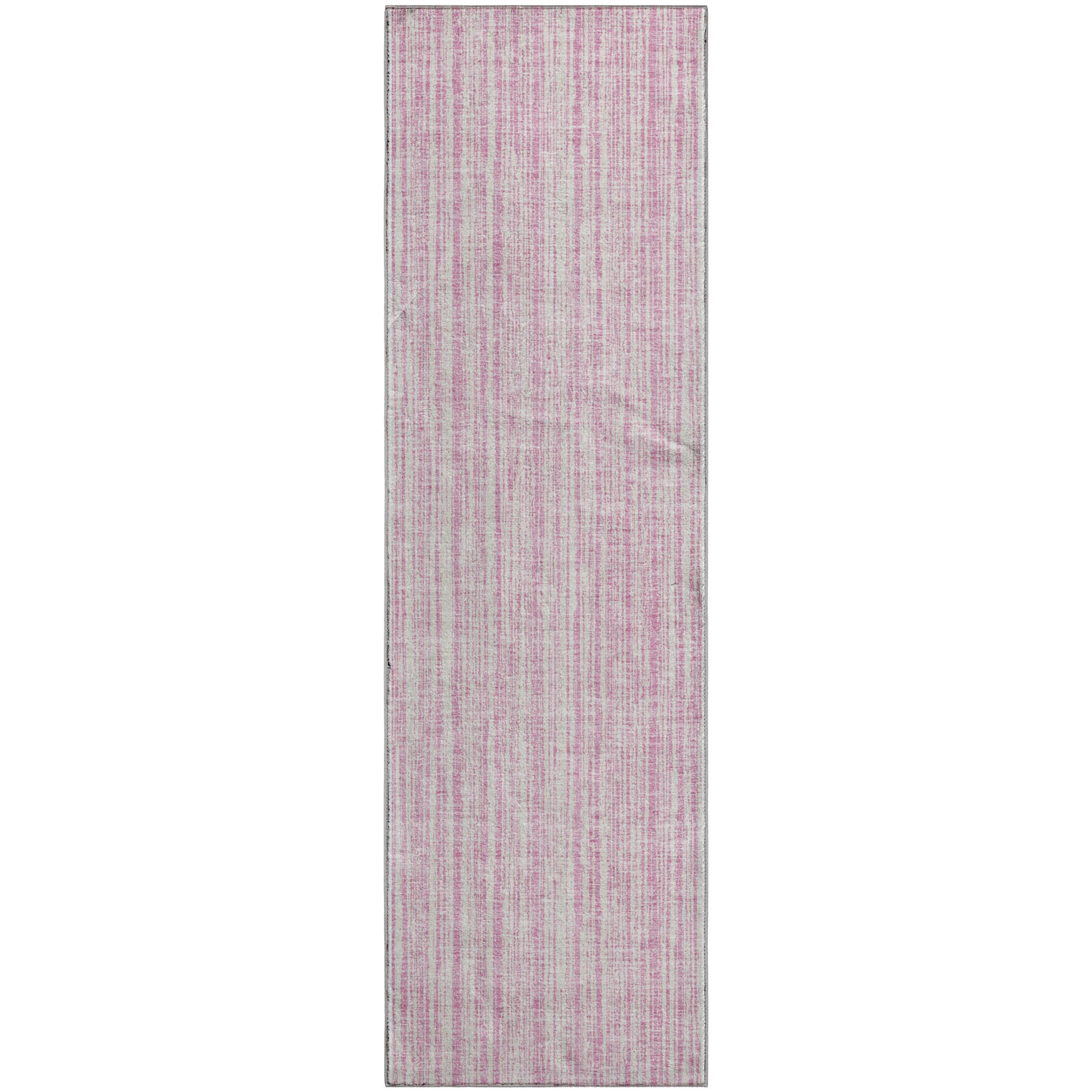 Athens Machine Washable Transitional Pink Rug 2'3" x 7'6" #shape_Runner