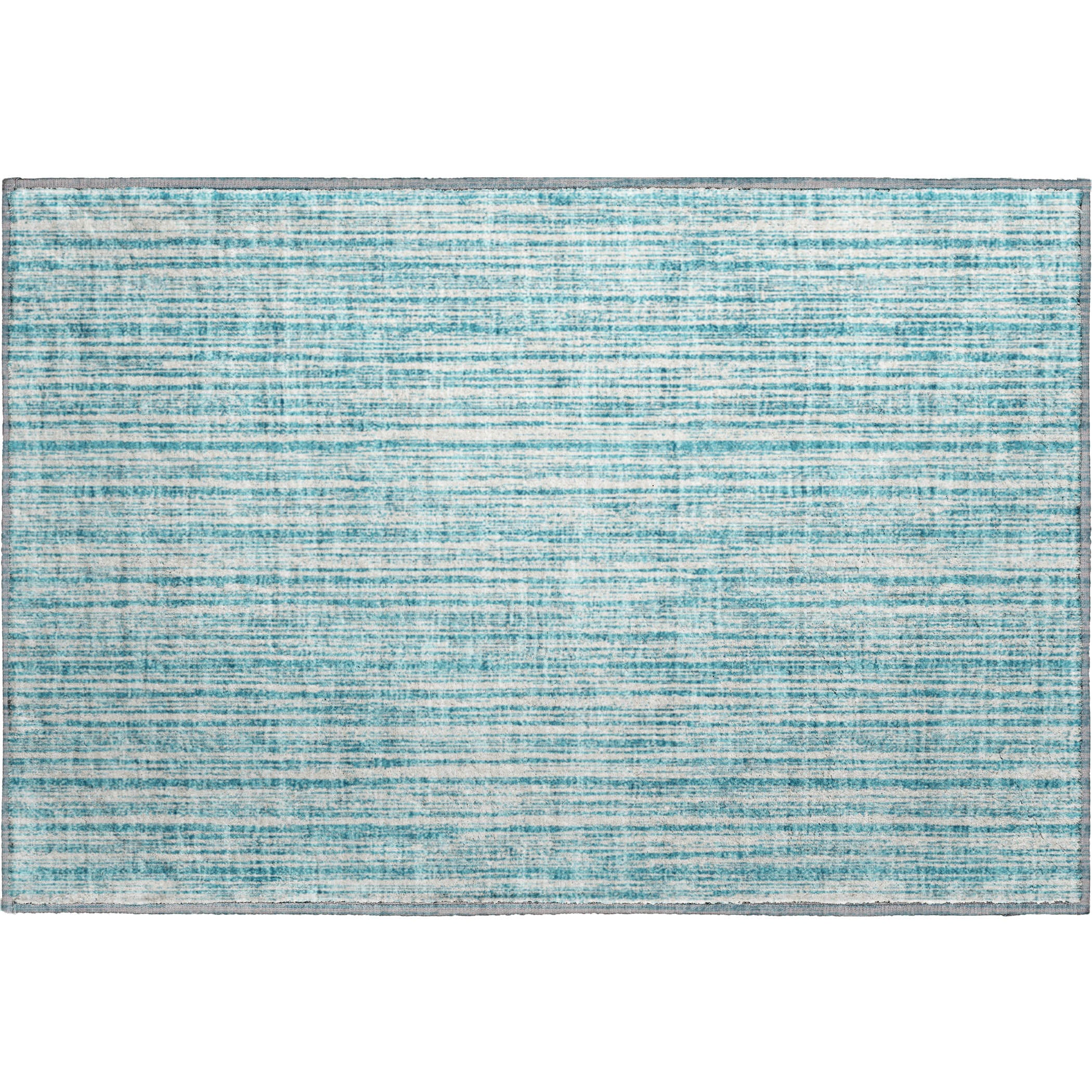 Athens Machine Washable Transitional Teal Rug 1'8" x 2'6" #shape_Rectangle
