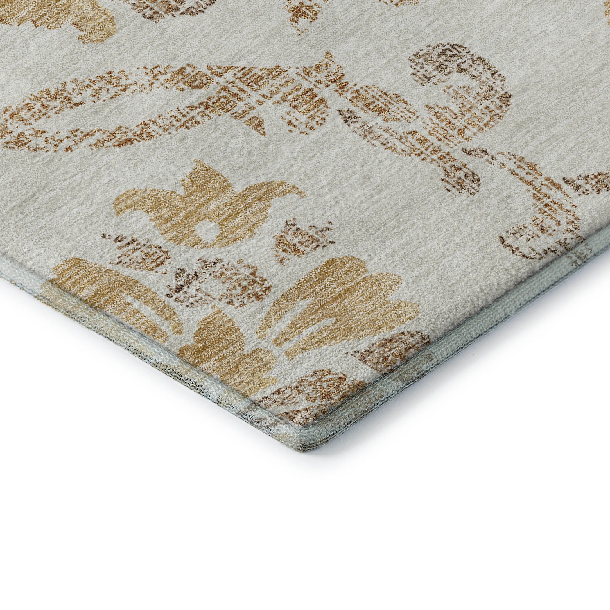 Kathmandu Machine Washable Traditional Ivory Rug 1'8" x 2'6" #shape_Rectangle