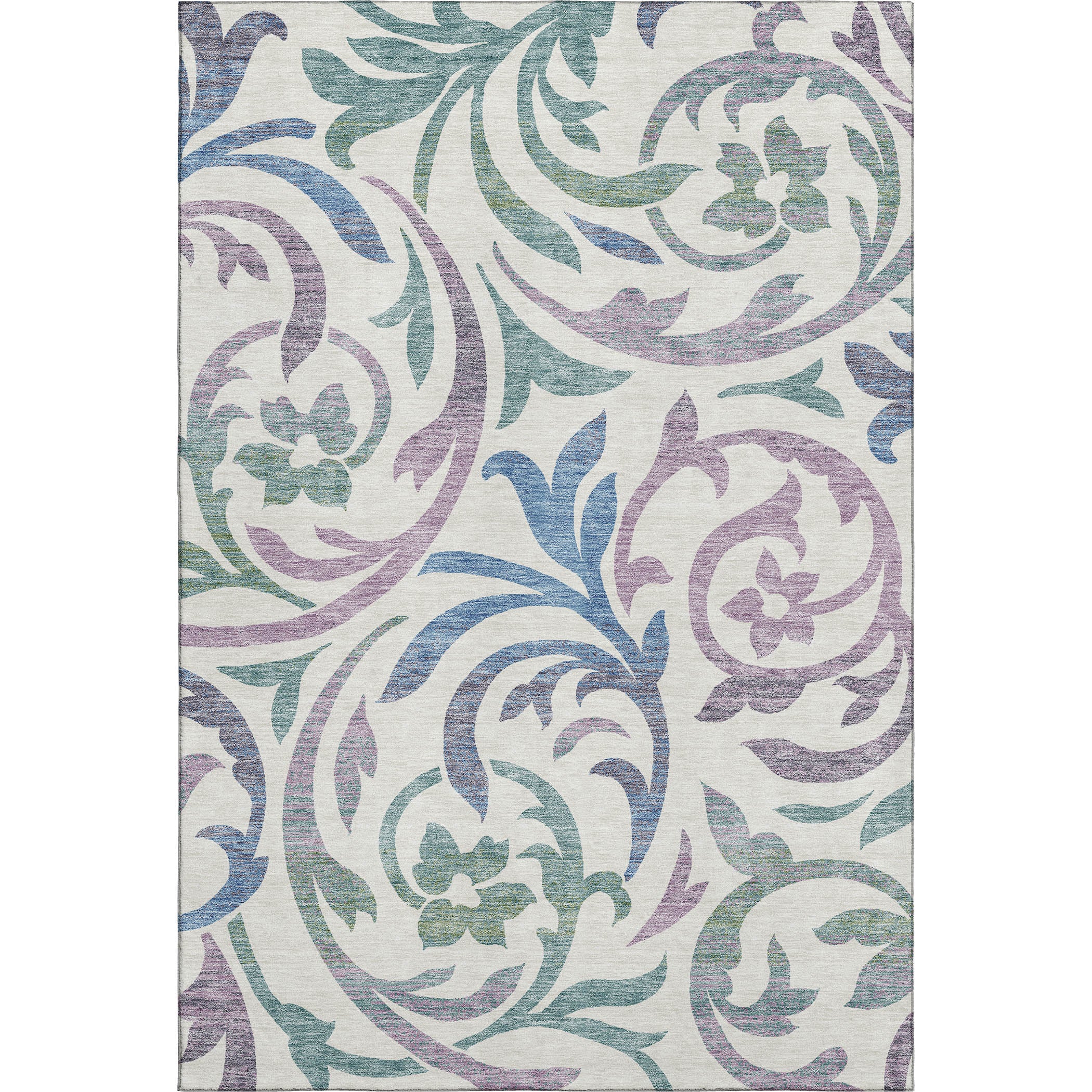 Salzburg Machine Washable Transitional White Ivory Rug 2'6" x 3'10" #shape_Rectangle