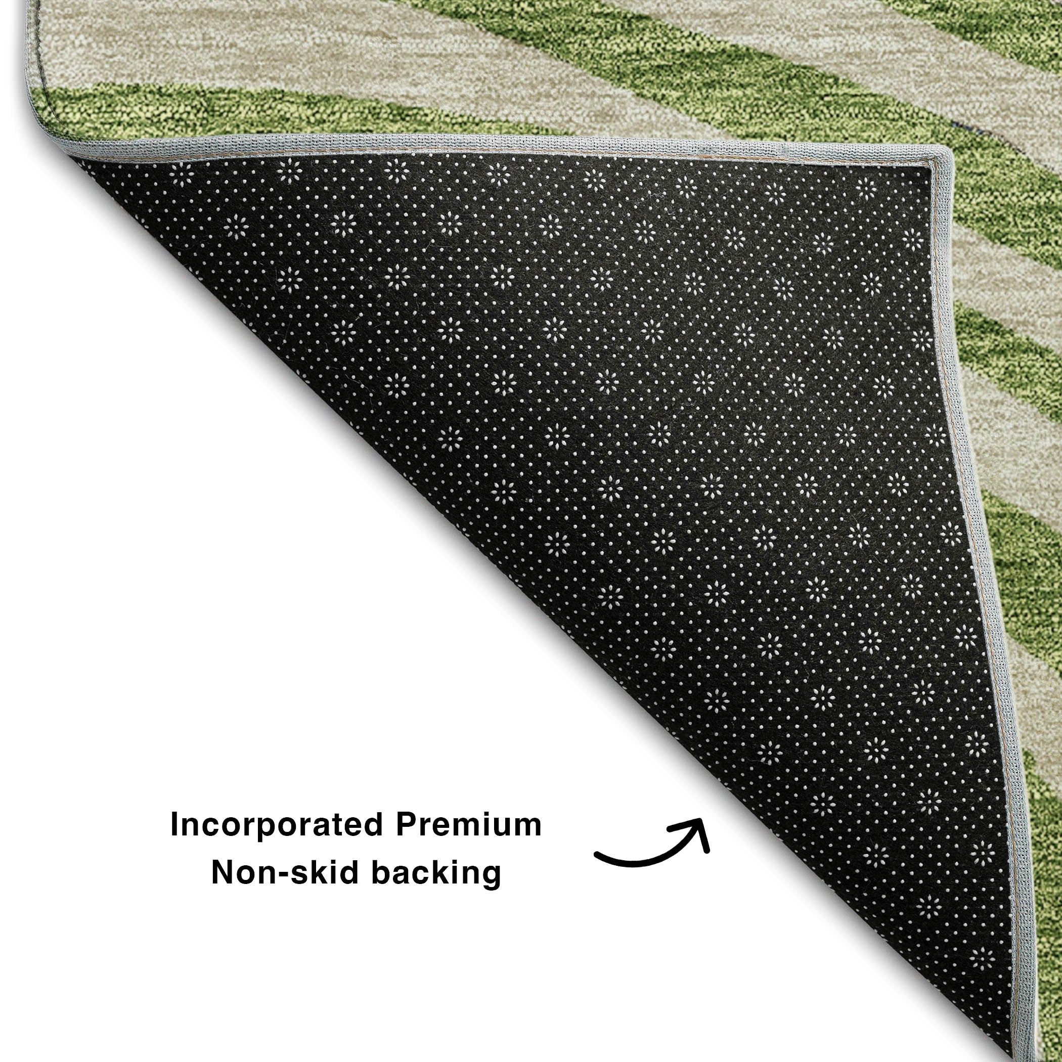 Chiang Mai Machine Washable Transitional Beige Brown Rug 1'8" x 2'6" #shape_Rectangle