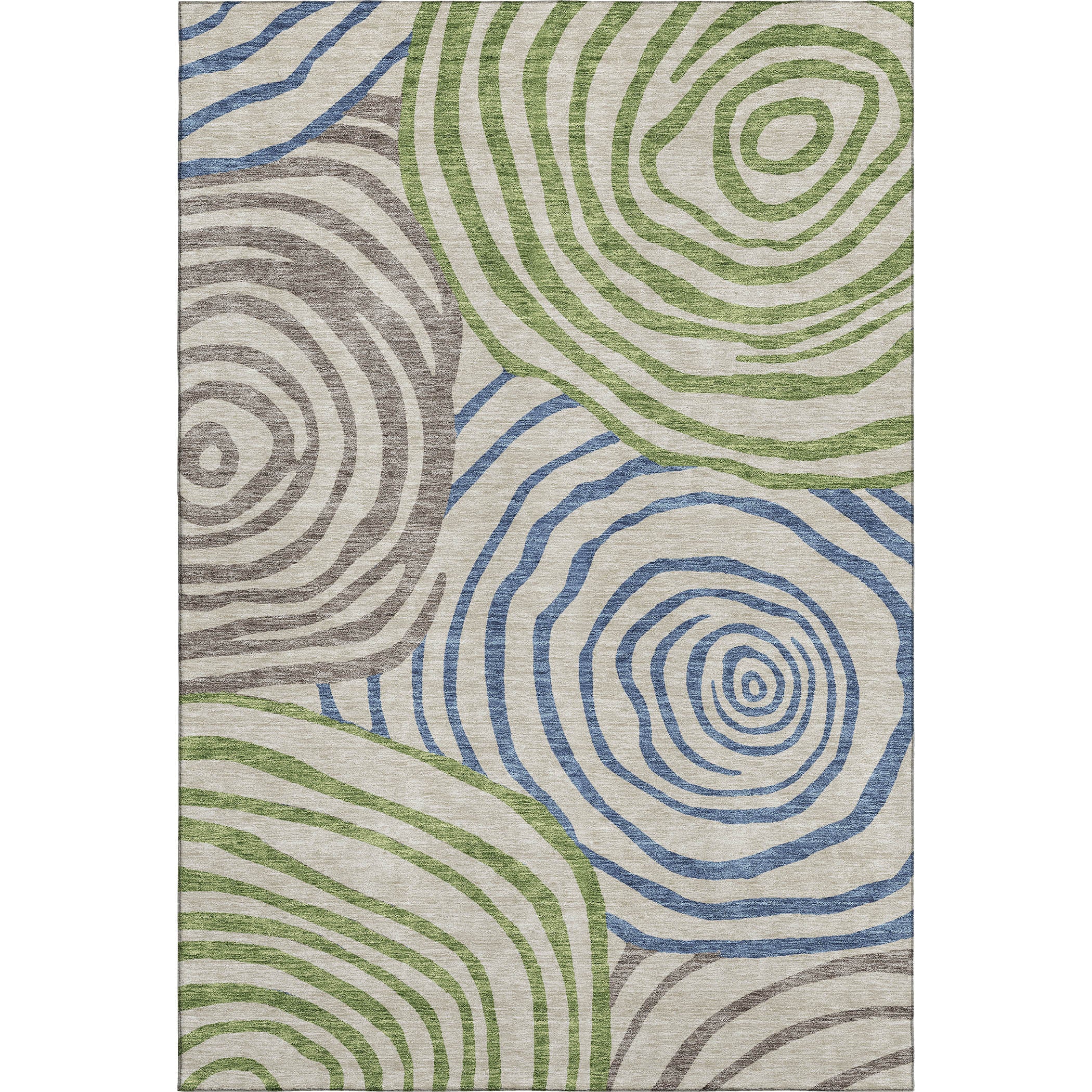 Chiang Mai Machine Washable Transitional Beige Brown Rug 2'6" x 3'10" #shape_Rectangle