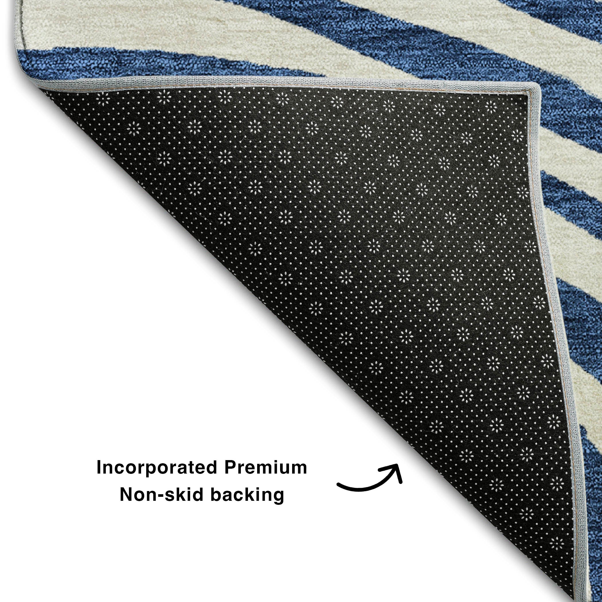Chiang Mai Machine Washable Transitional Blue Rug 1'8" x 2'6" #shape_Rectangle