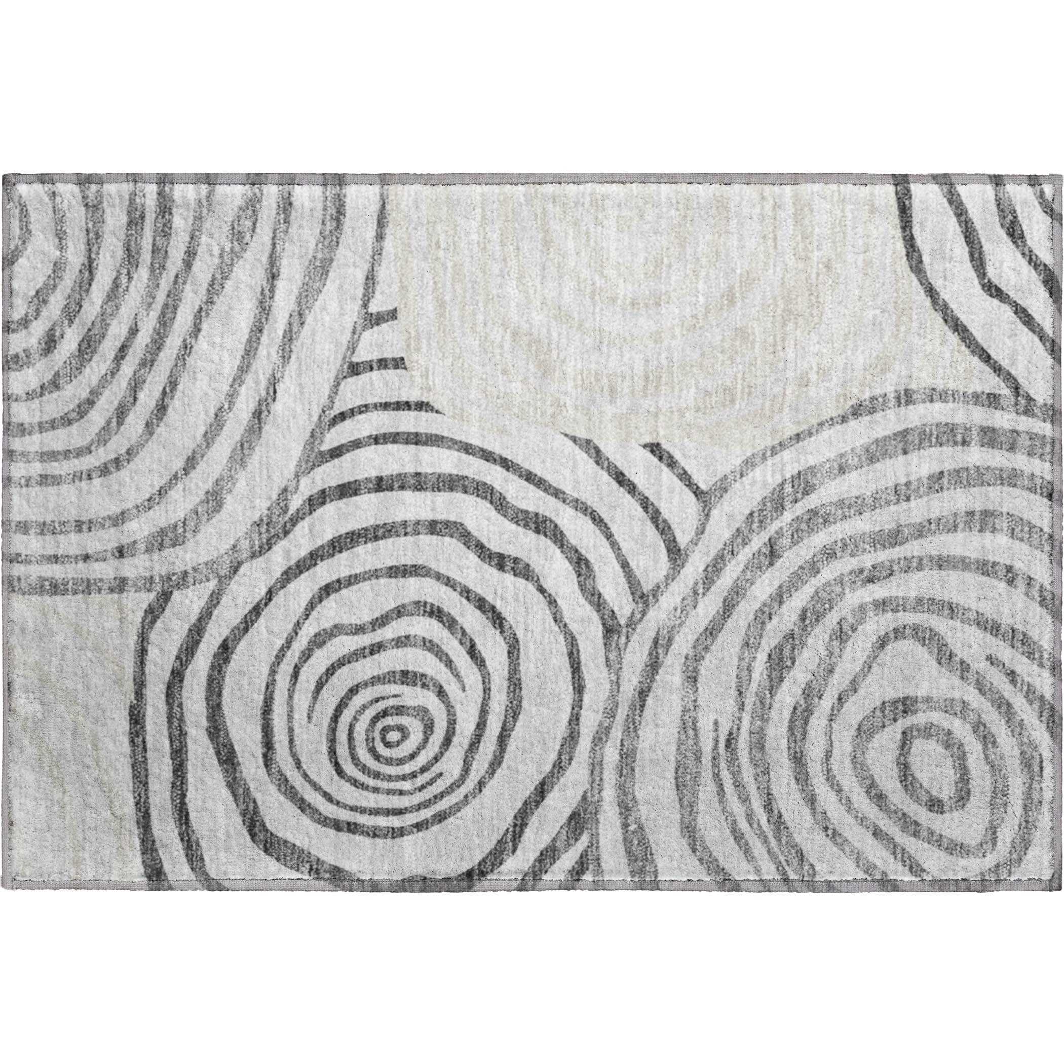 Chiang Mai Machine Washable Transitional Gray Rug 1'8" x 2'6" #shape_Rectangle