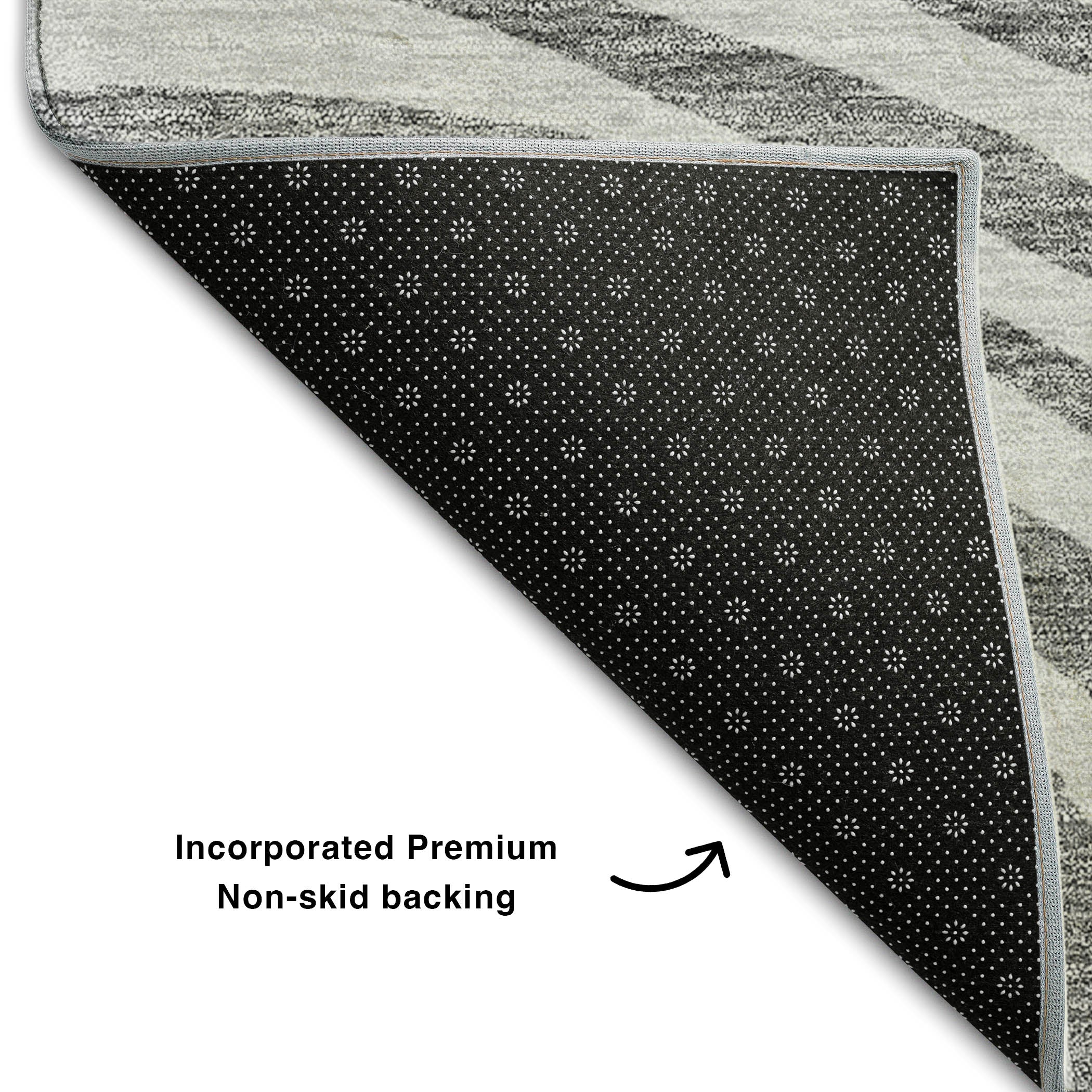 Chiang Mai Machine Washable Transitional Gray Rug 1'8" x 2'6" #shape_Rectangle