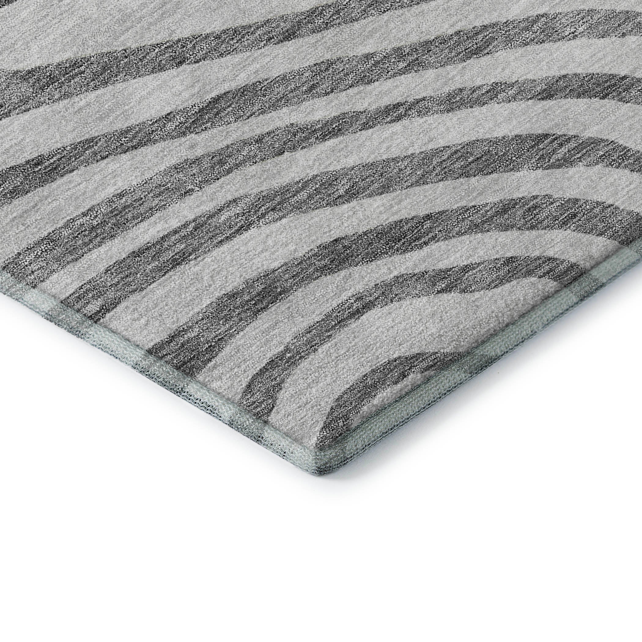 Chiang Mai Machine Washable Transitional Gray Rug 1'8" x 2'6" #shape_Rectangle