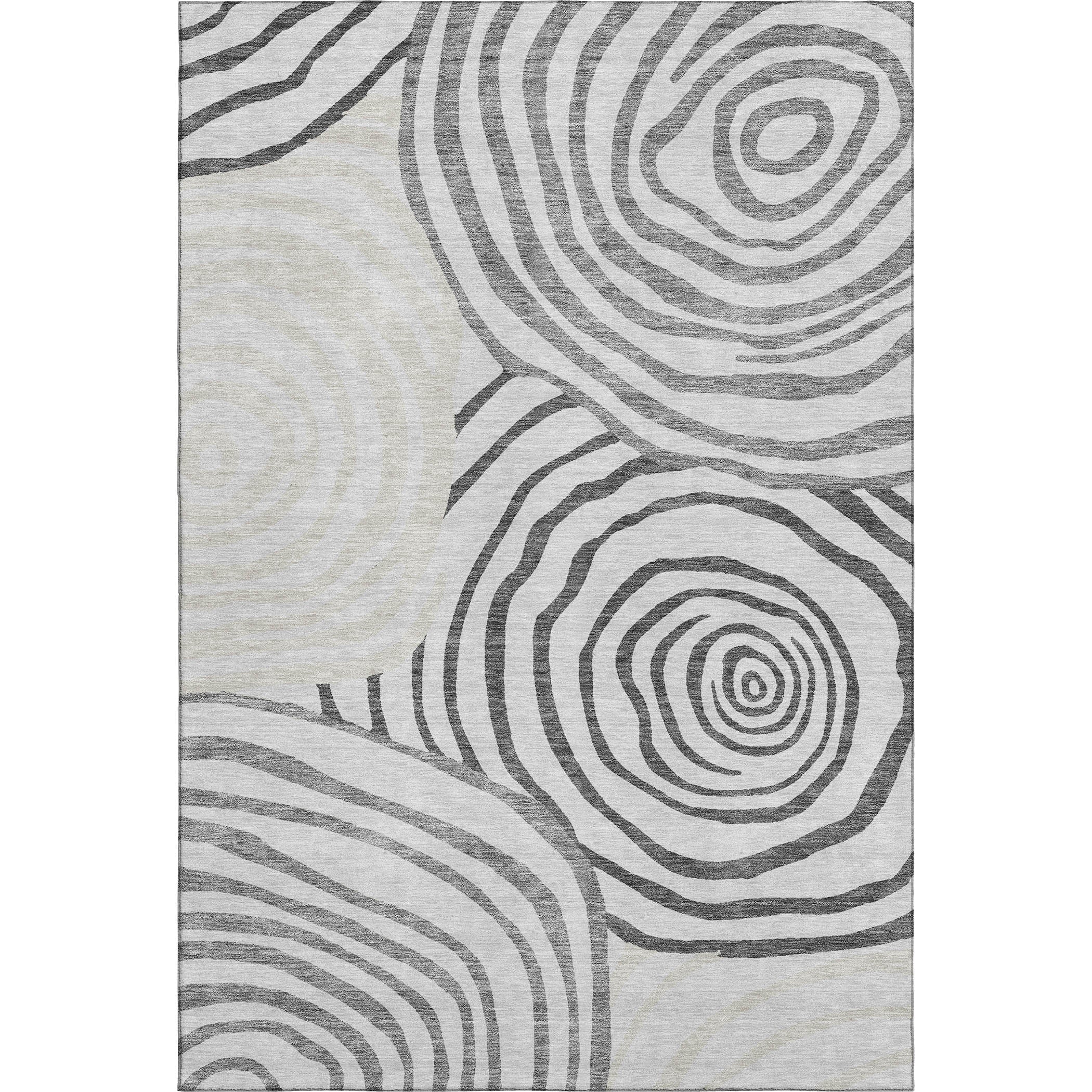 Chiang Mai Machine Washable Transitional Gray Rug 2'6" x 3'10" #shape_Rectangle