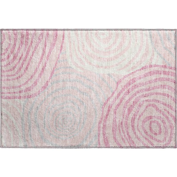 Chiang Mai Machine Washable Transitional Pink Rug 1'8" x 2'6"