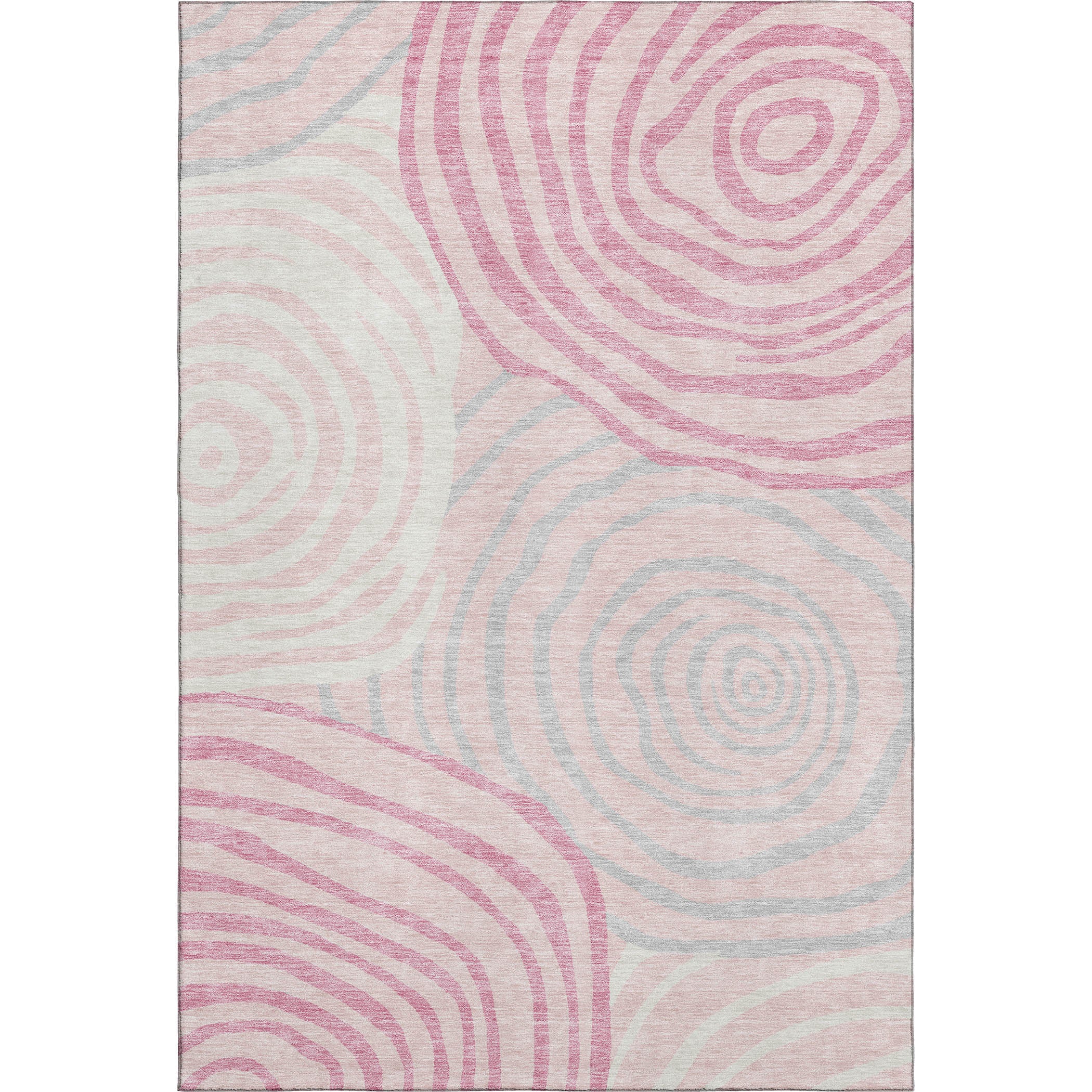 Chiang Mai Machine Washable Transitional Pink Rug 2'6" x 3'10" #shape_Rectangle