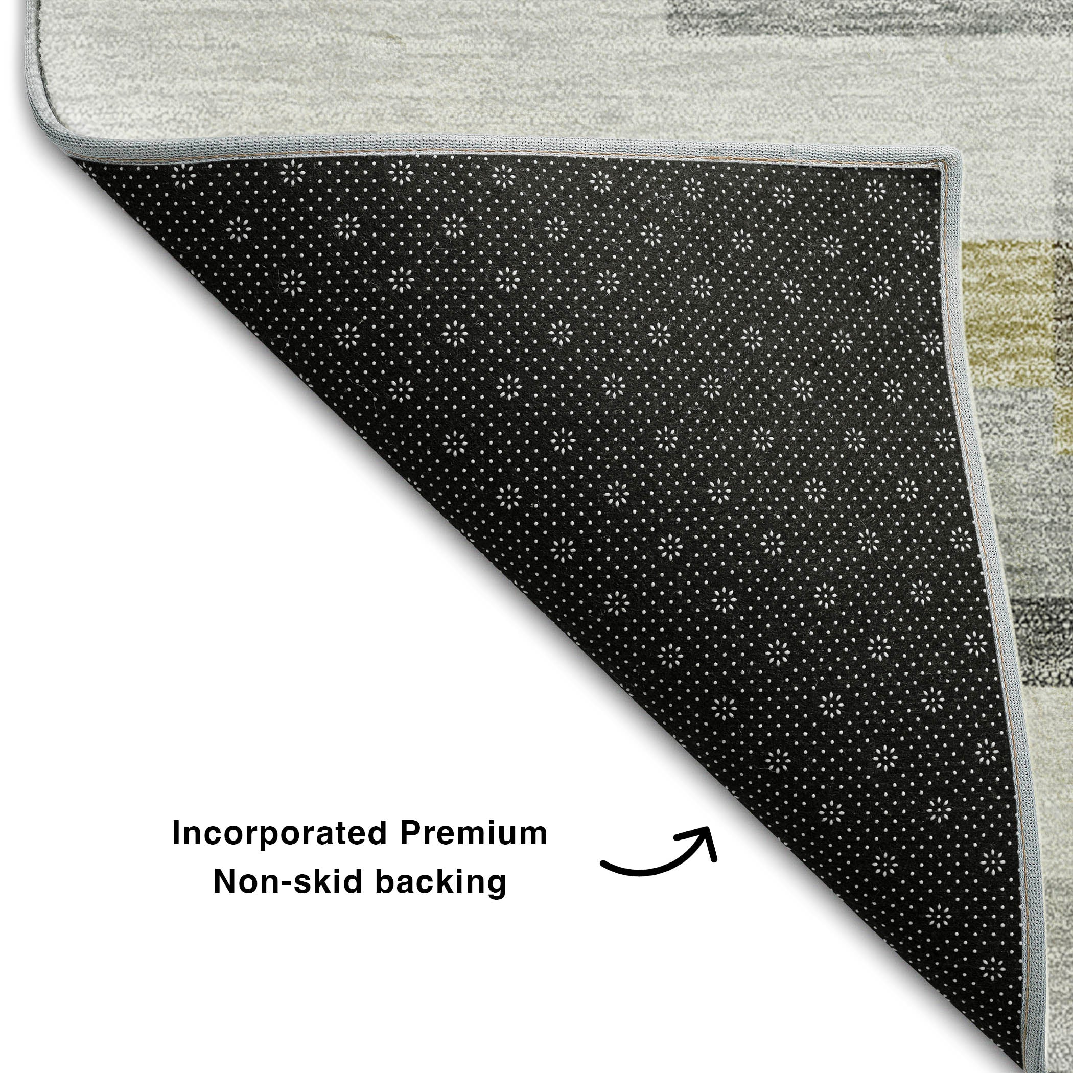 Bruges Machine Washable Transitional Gray Rug 1'8" x 2'6" #shape_Rectangle