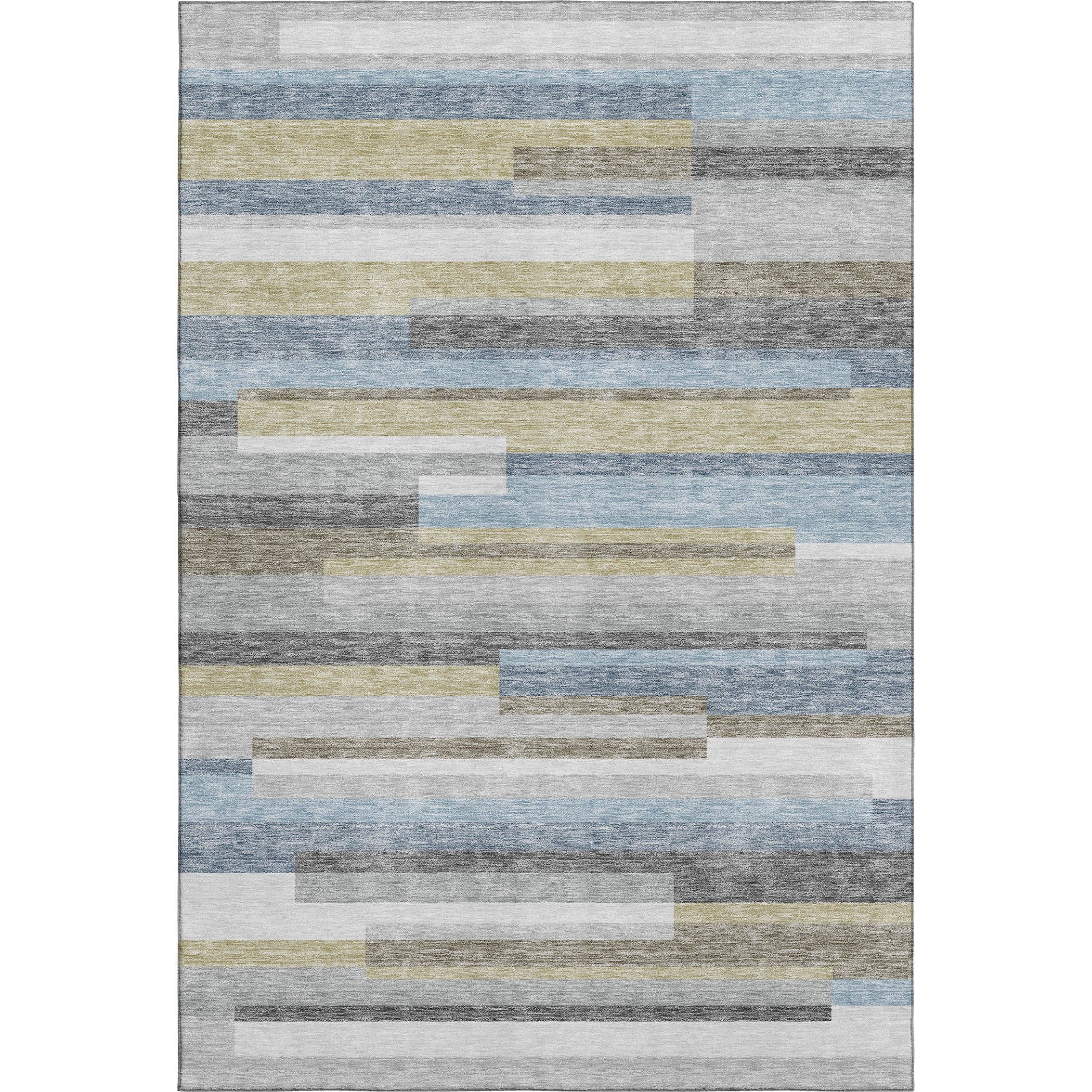 Bruges Machine Washable Transitional Gray Rug 2'6" x 3'10" #shape_Rectangle