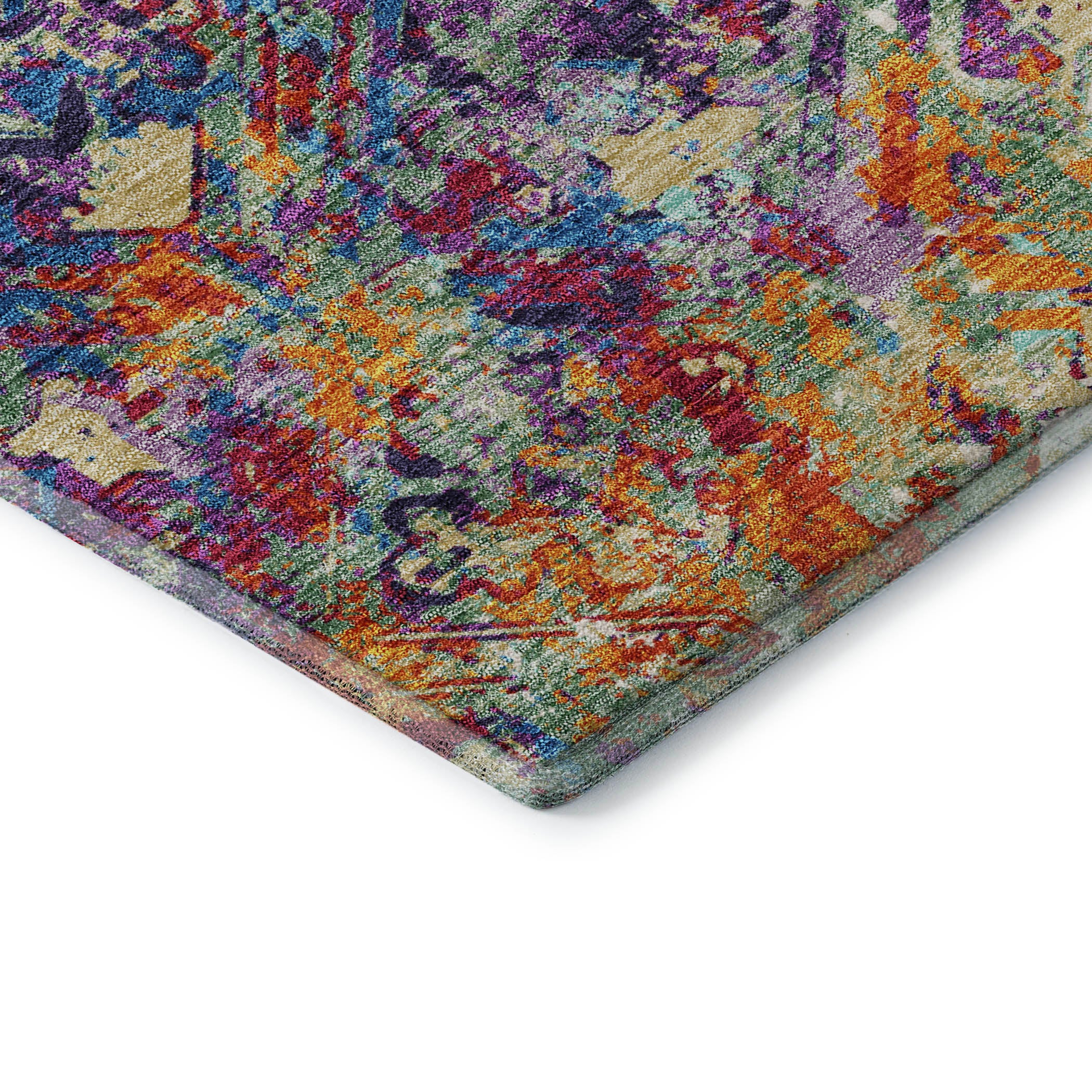 Cairo Machine Washable Transitional Copper Orange Rug 1'8" x 2'6" #shape_Rectangle