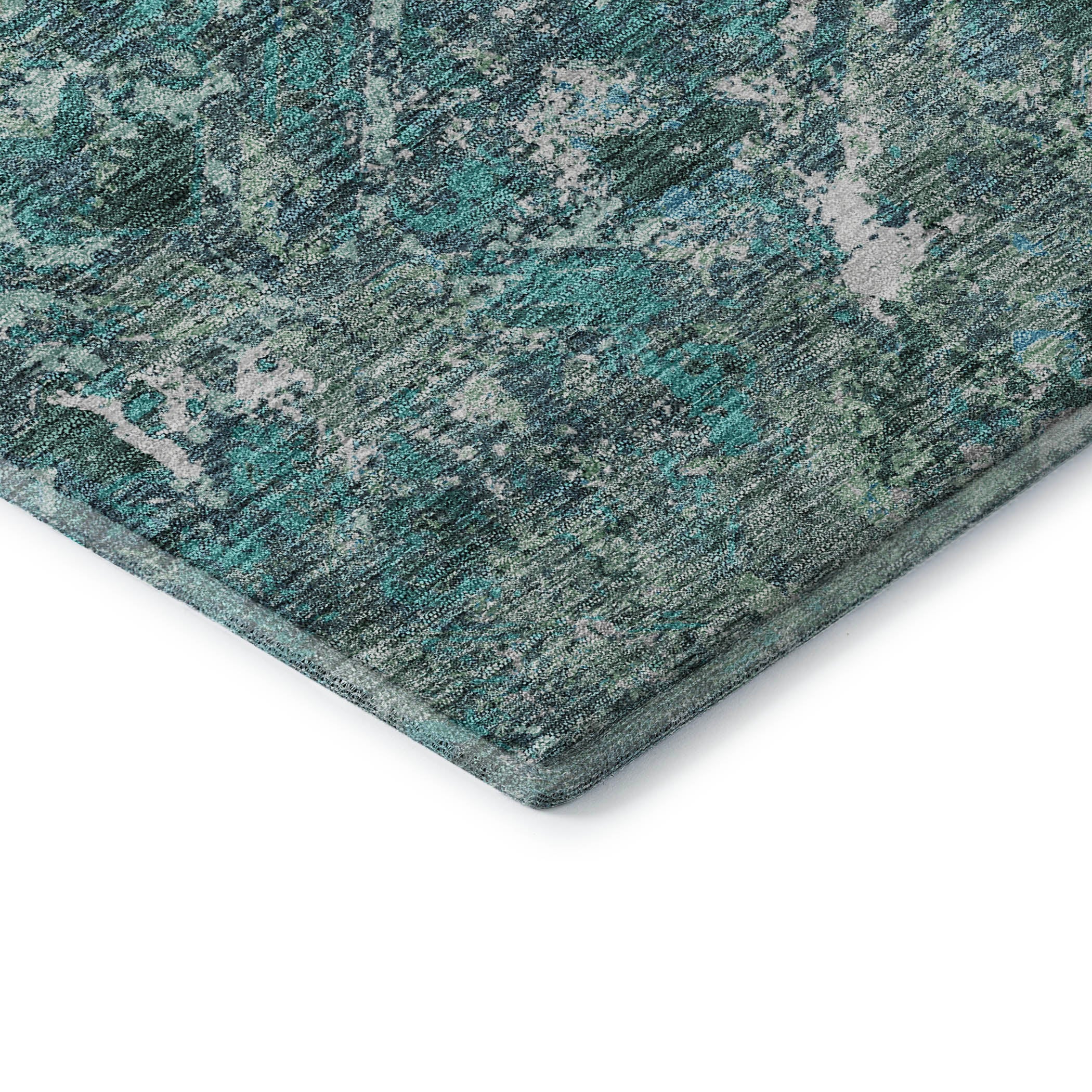 Cairo Machine Washable Transitional Sage Green Rug 1'8" x 2'6" #shape_Rectangle