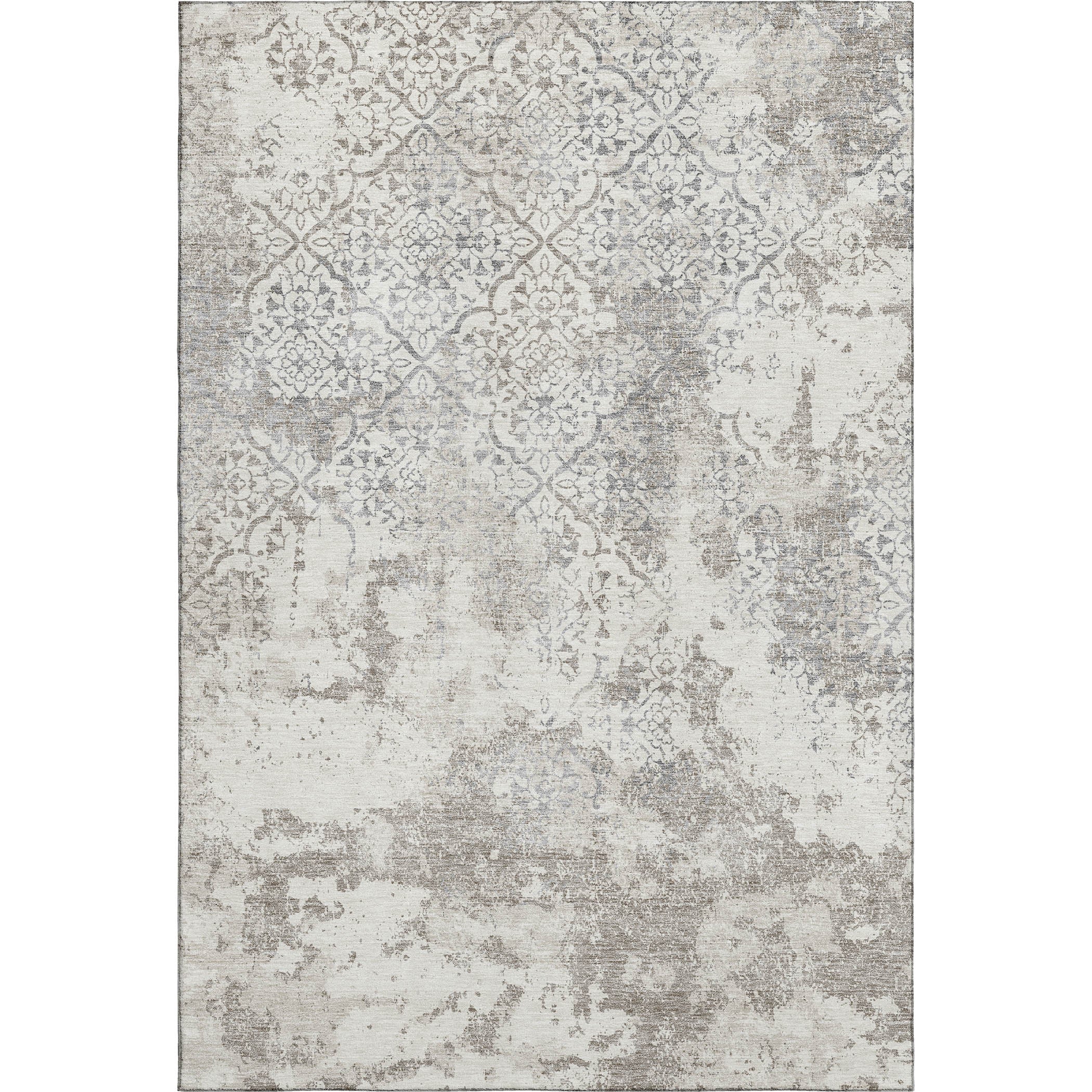 Bangkok Machine Washable Transitional Ivory Rug 2'6" x 3'10" #shape_Rectangle