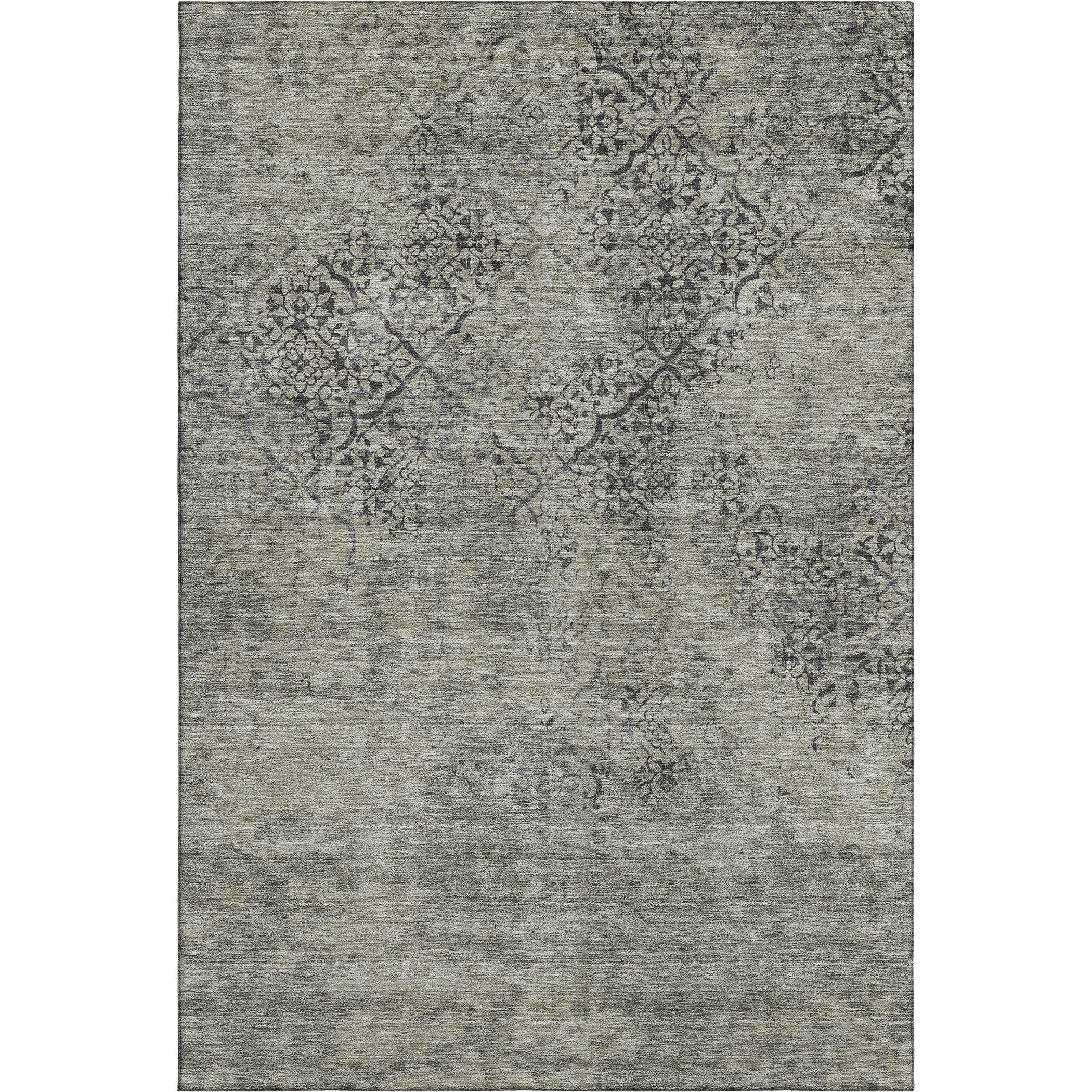 Bangkok Machine Washable Transitional Taupe Brown Rug 2'6" x 3'10" #shape_Rectangle