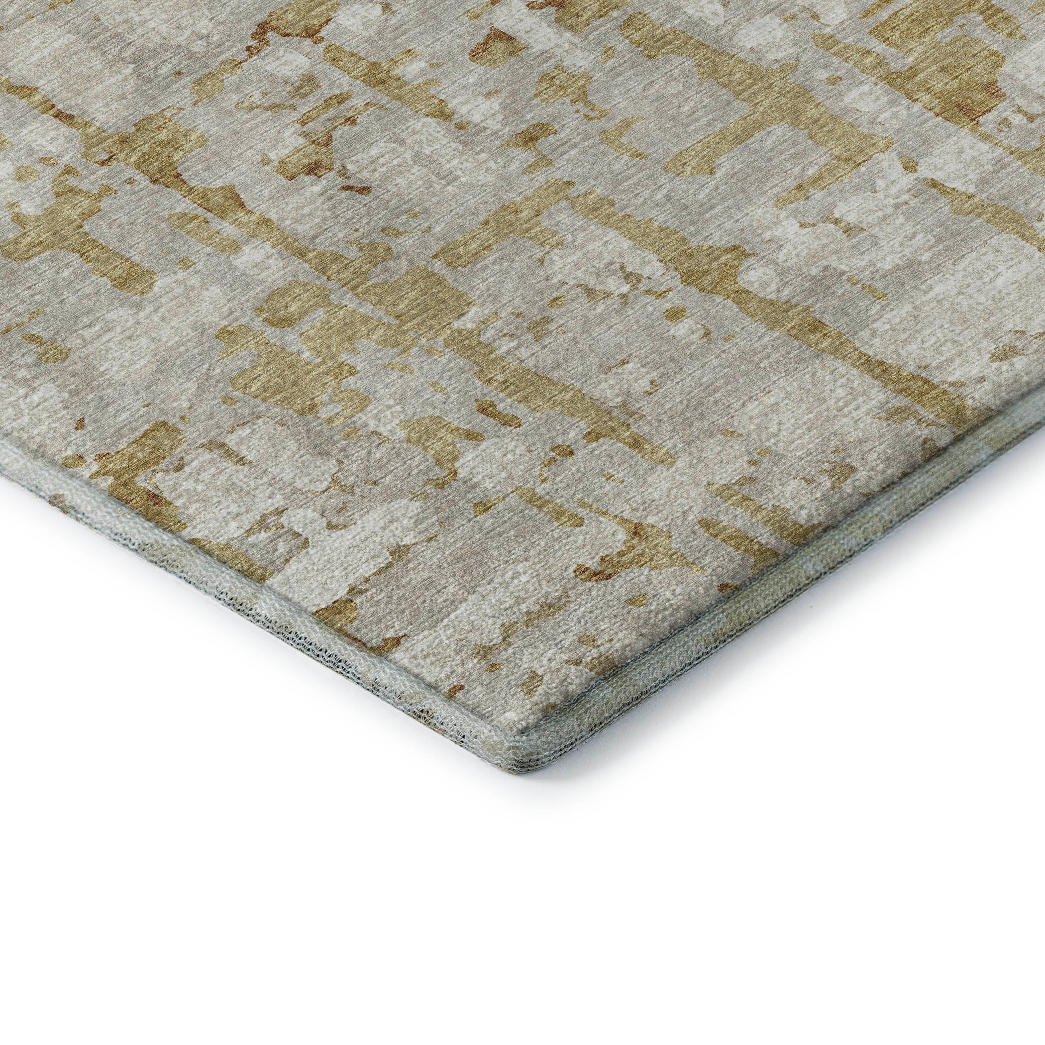 Lima Machine Washable Transitional Caramel Neutral Rug 1'8" x 2'6" #shape_Rectangle