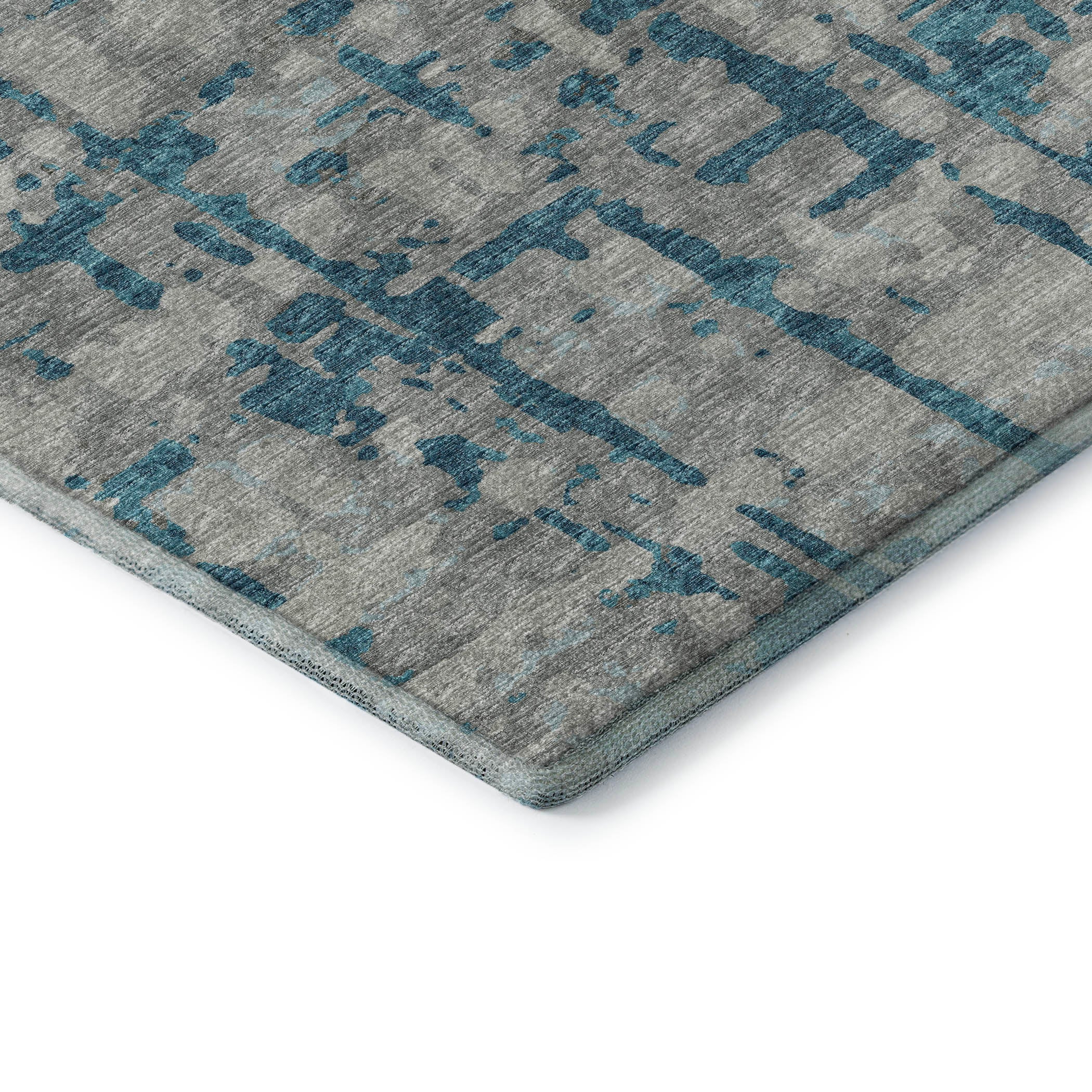 Lima Machine Washable Transitional Peacock Multi Rug 1'8" x 2'6" #shape_Rectangle