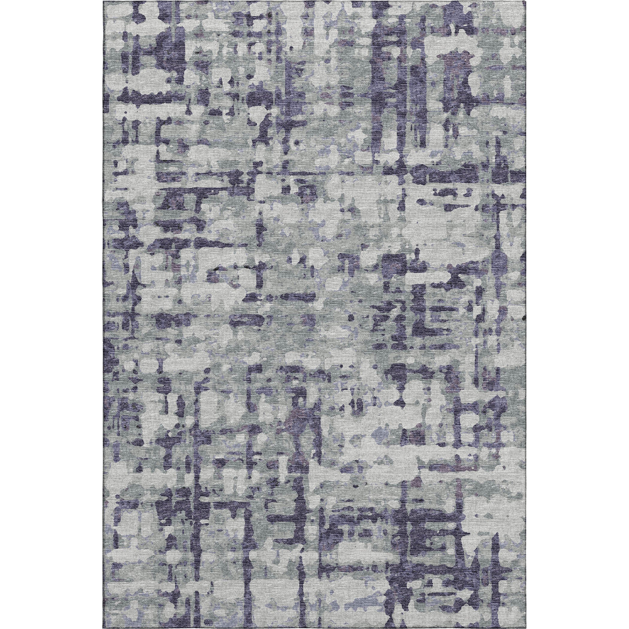 Lima Machine Washable Transitional Purple Rug 2'6" x 3'10" #shape_Rectangle