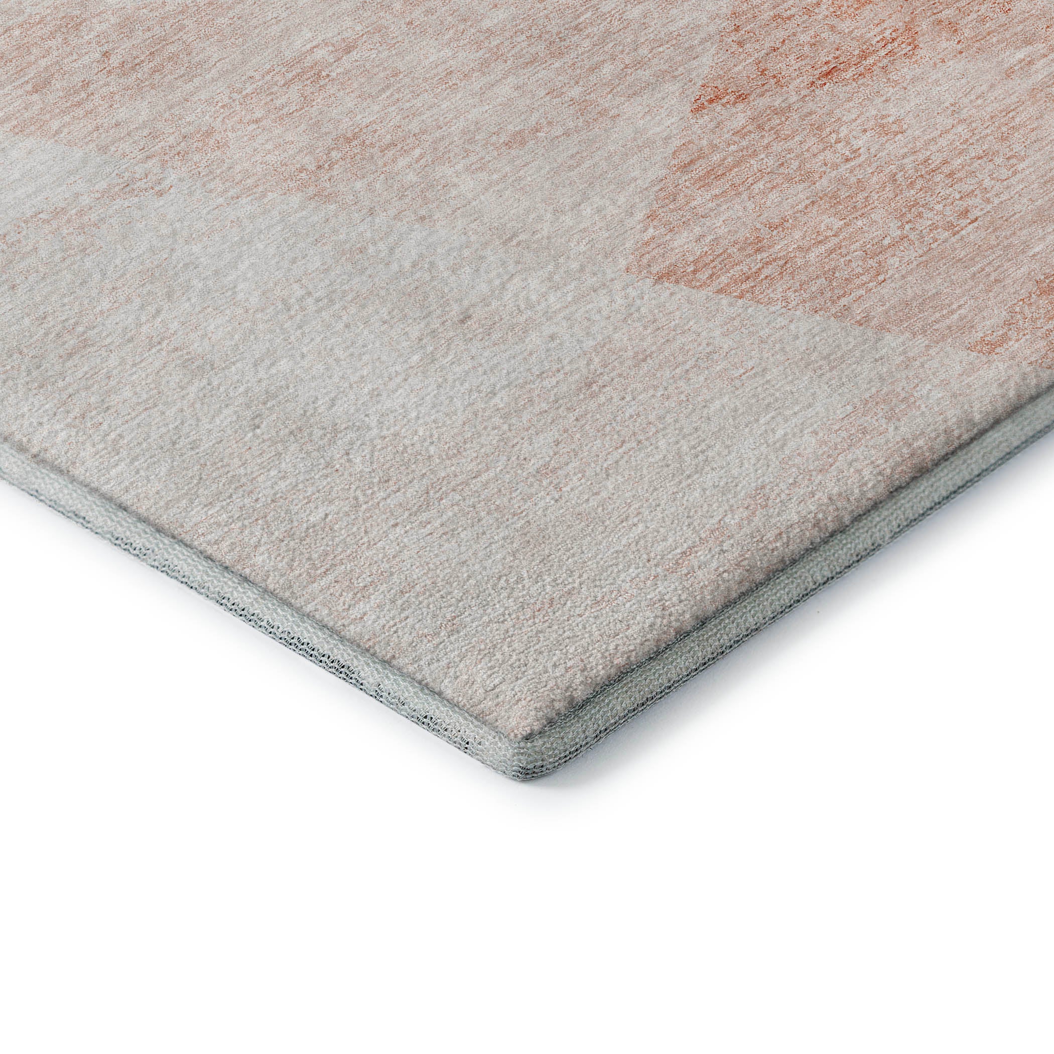 Bangkok Machine Washable Transitional Salmon Orange Rug 1'8" x 2'6" #shape_Rectangle