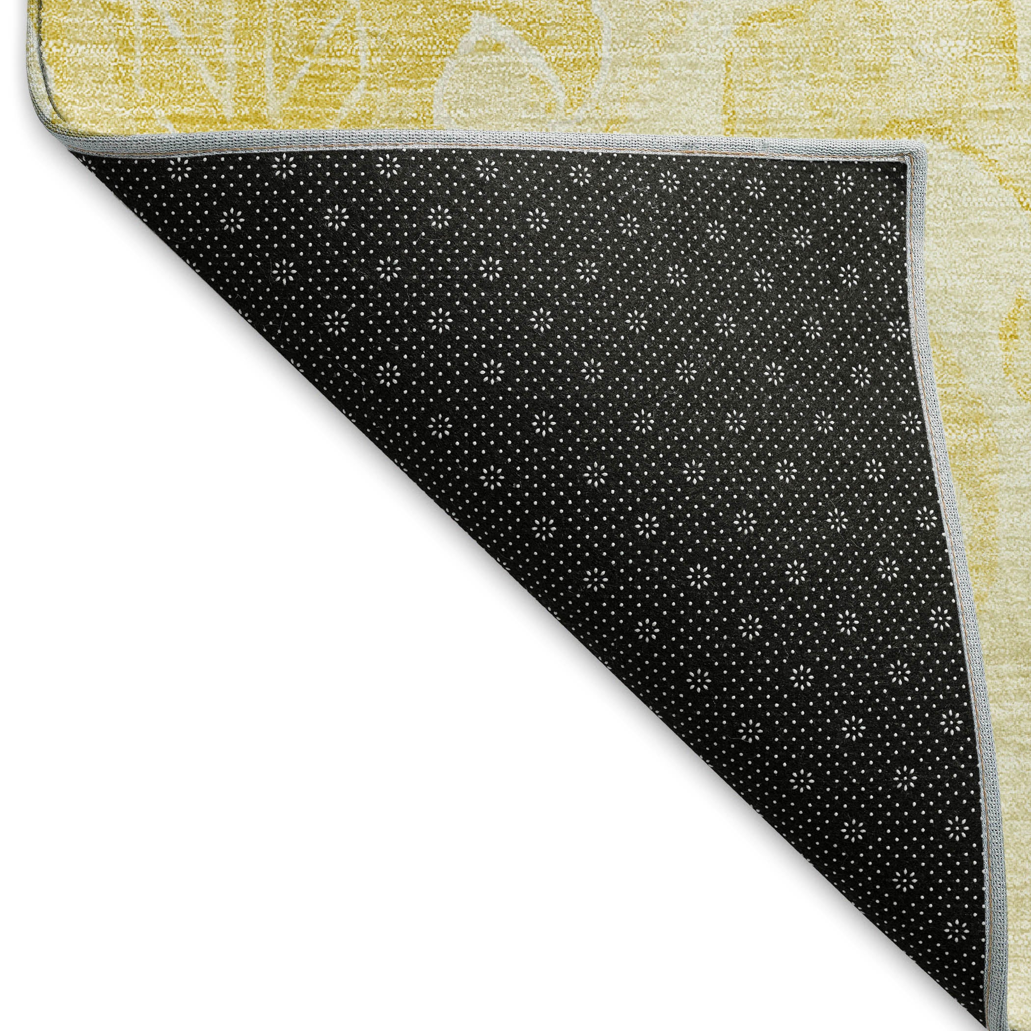 Bangkok Machine Washable Transitional Gold Rug 1'8" x 2'6" #shape_Rectangle