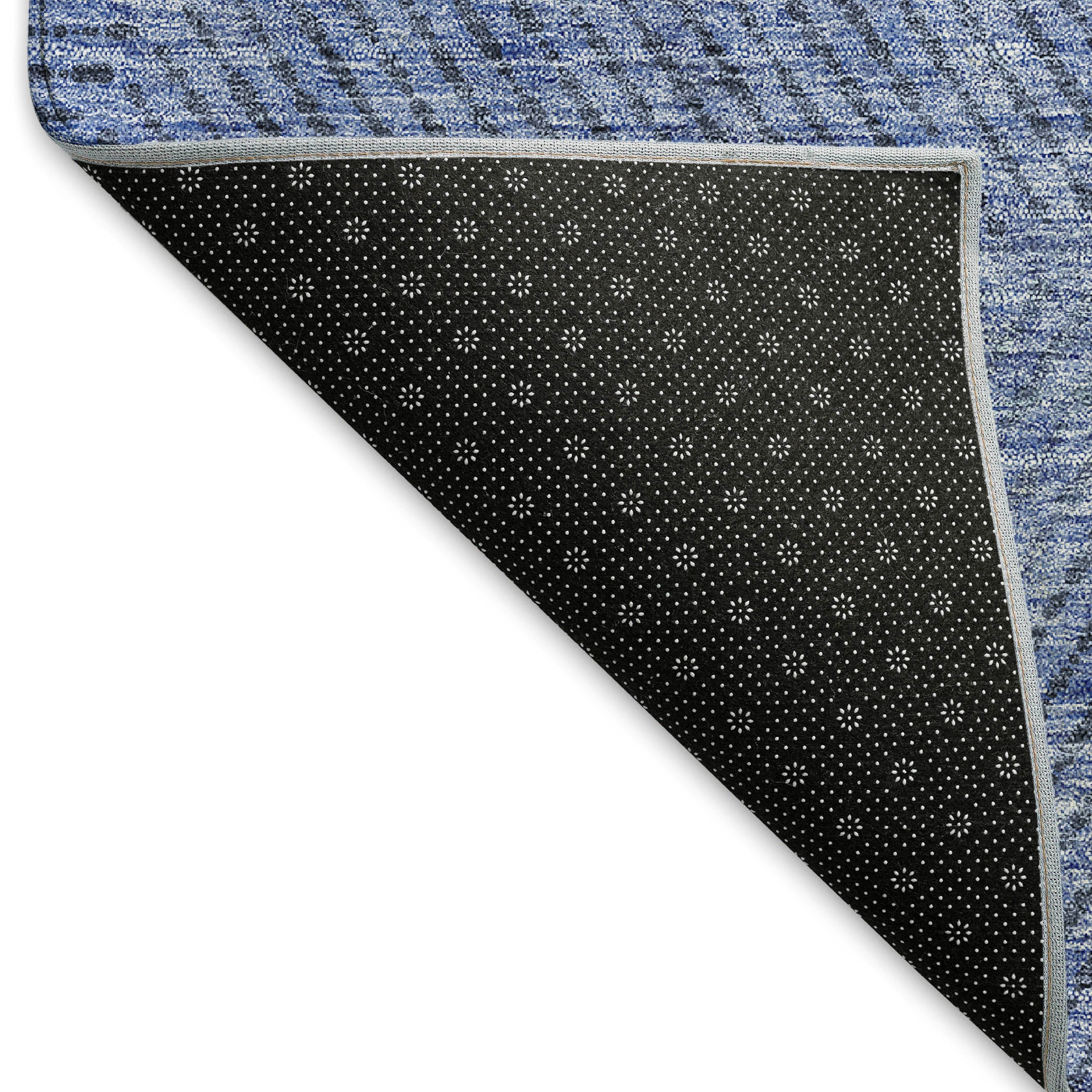 Colombo Machine Washable Transitional Blue Rug 1'8" x 2'6" #shape_Rectangle
