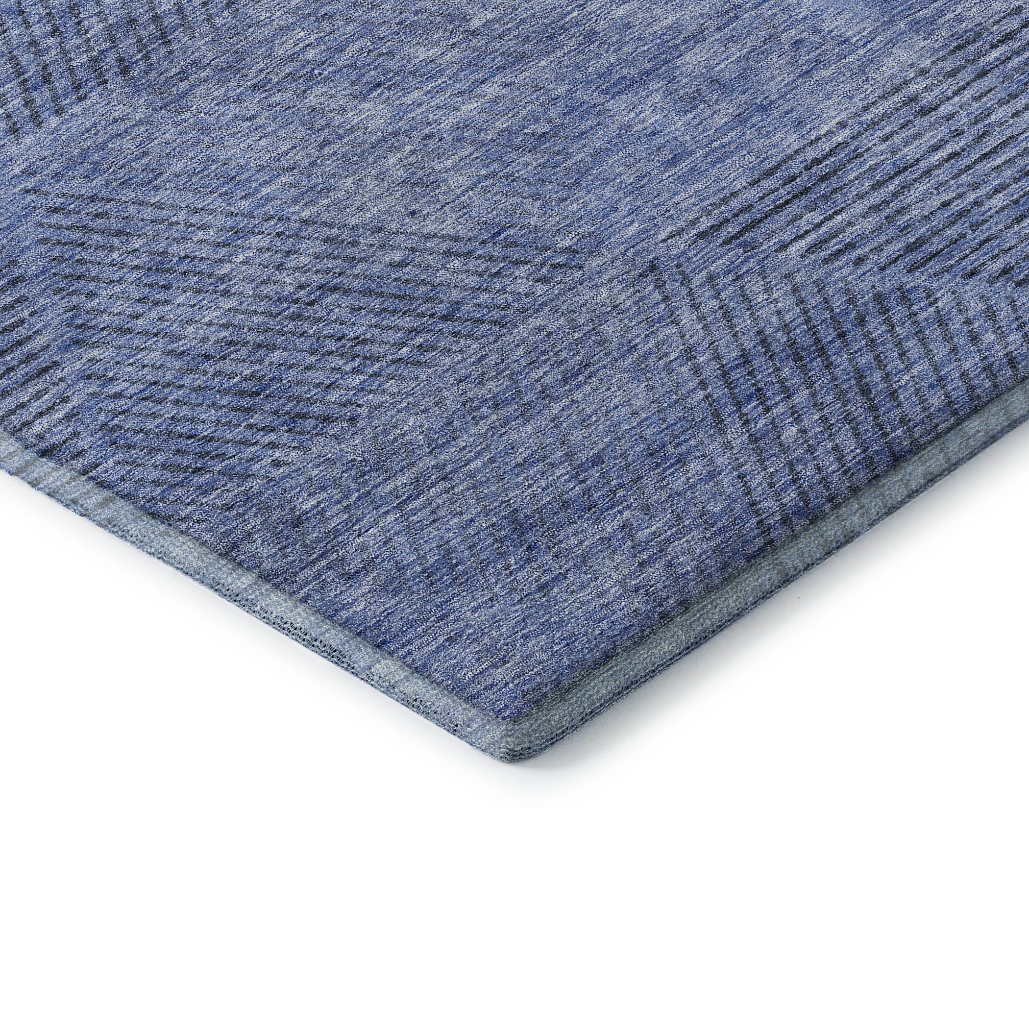 Colombo Machine Washable Transitional Blue Rug 1'8" x 2'6" #shape_Rectangle