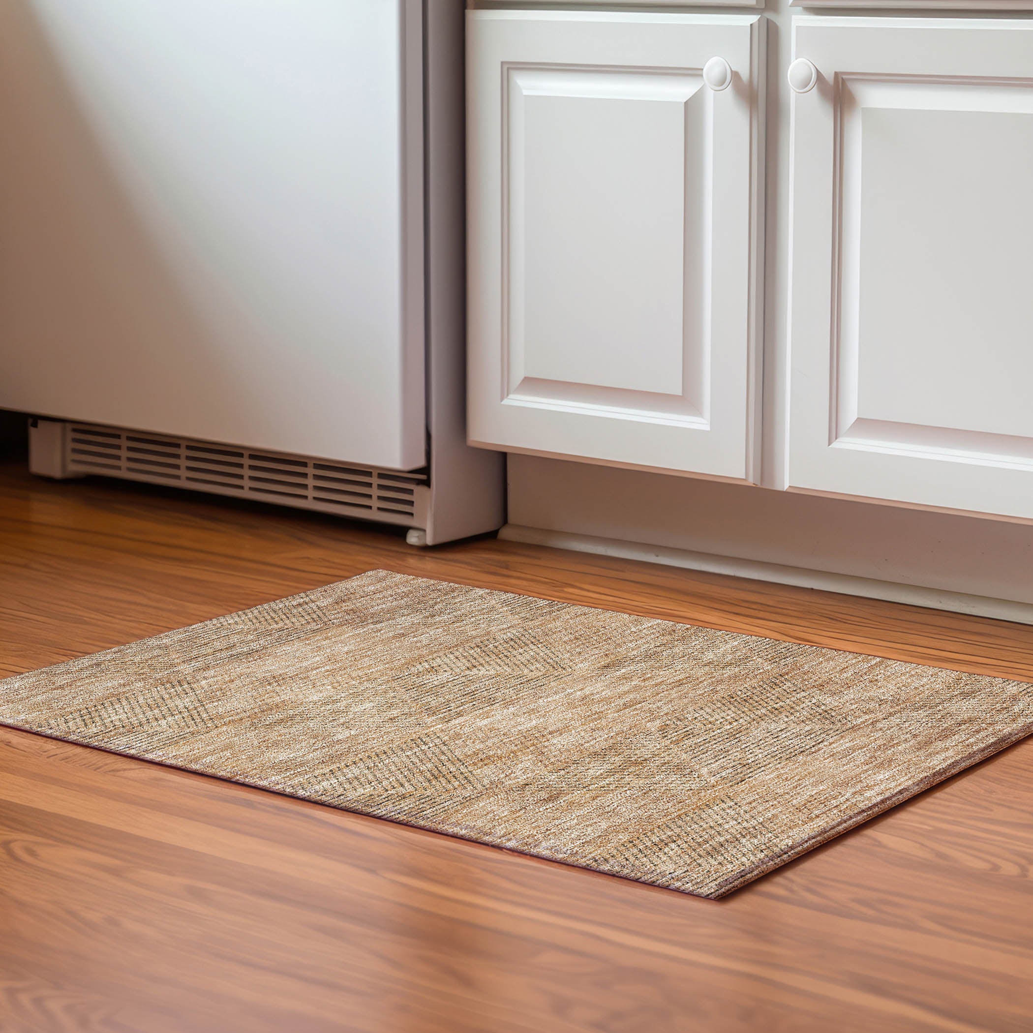 Colombo Machine Washable Transitional Copper Orange Rug 1'8" x 2'6" #shape_Rectangle