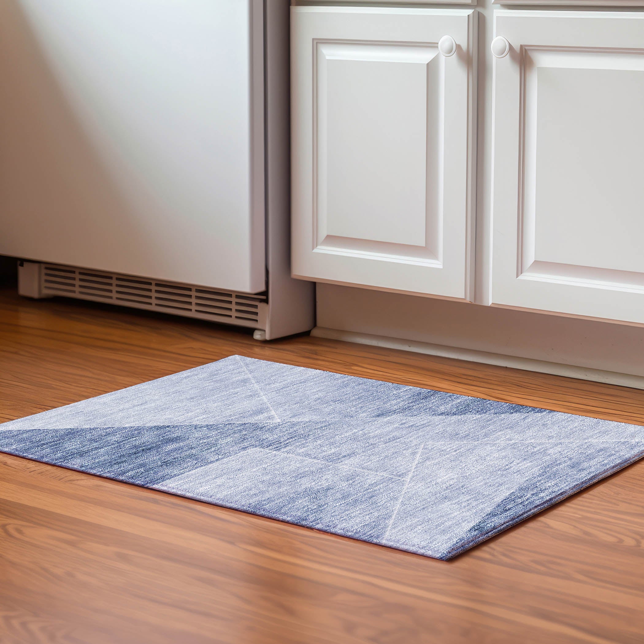 Bogota Machine Washable Transitional Blue Rug 1'8" x 2'6" #shape_Rectangle