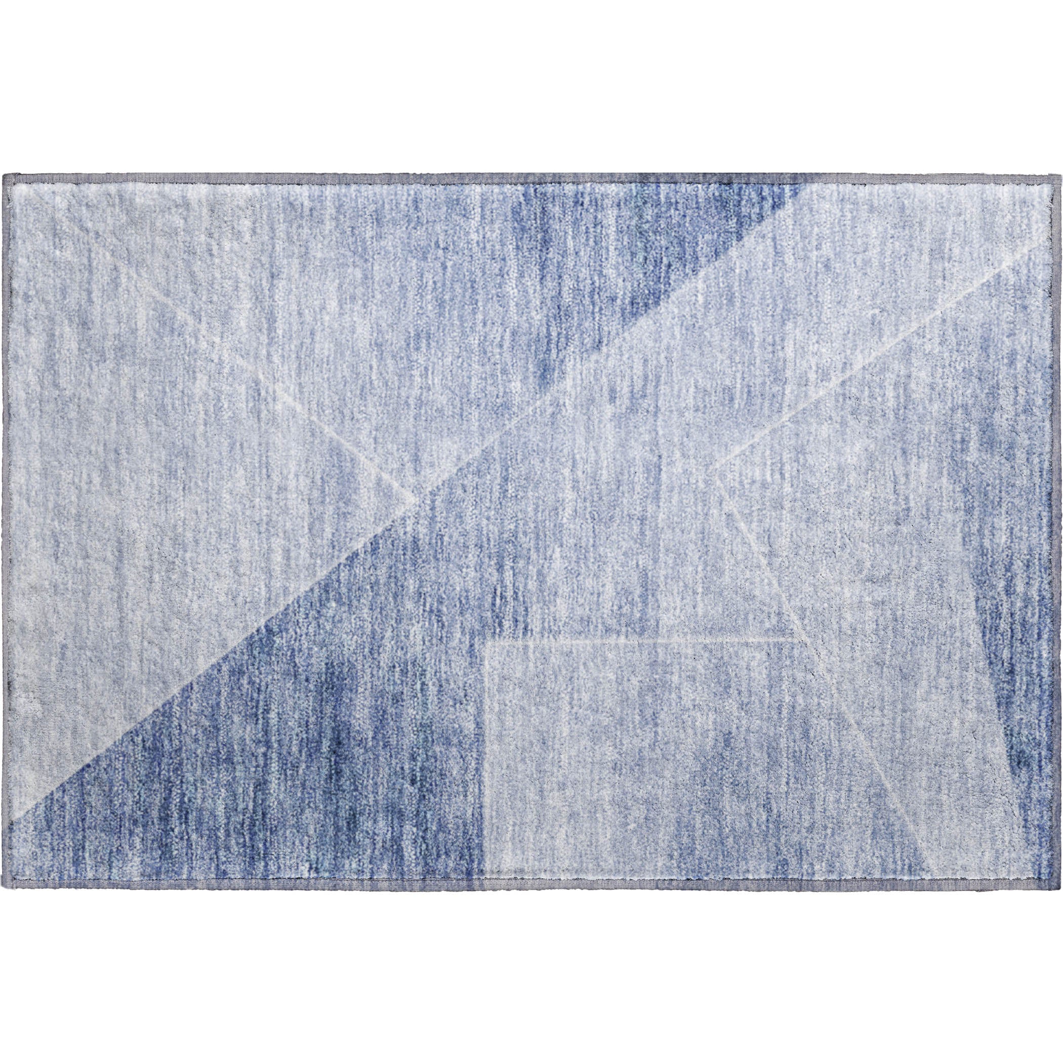 Bogota Machine Washable Transitional Blue Rug 1'8" x 2'6" #shape_Rectangle