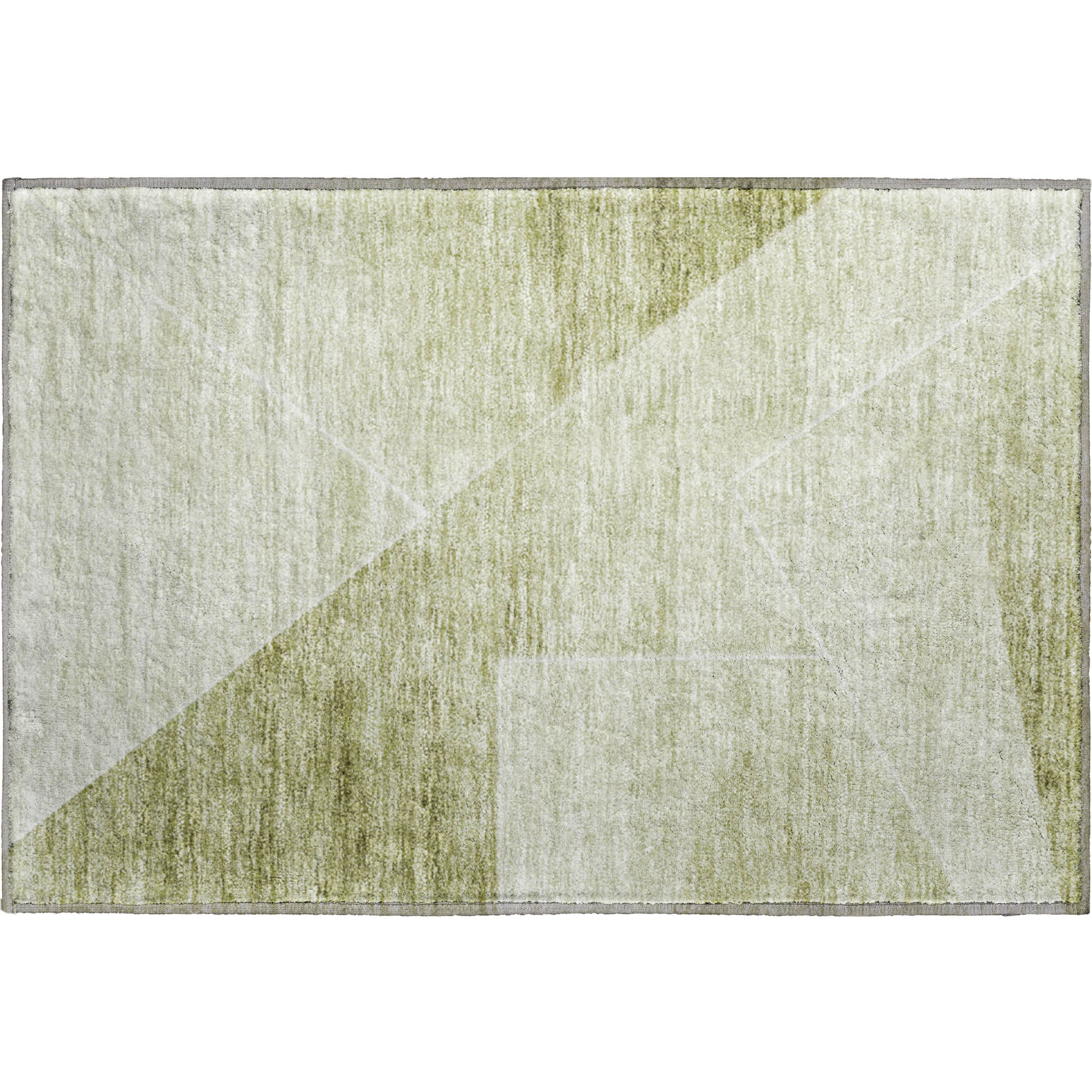 Bogota Machine Washable Transitional Sage Green Rug 1'8" x 2'6" #shape_Rectangle