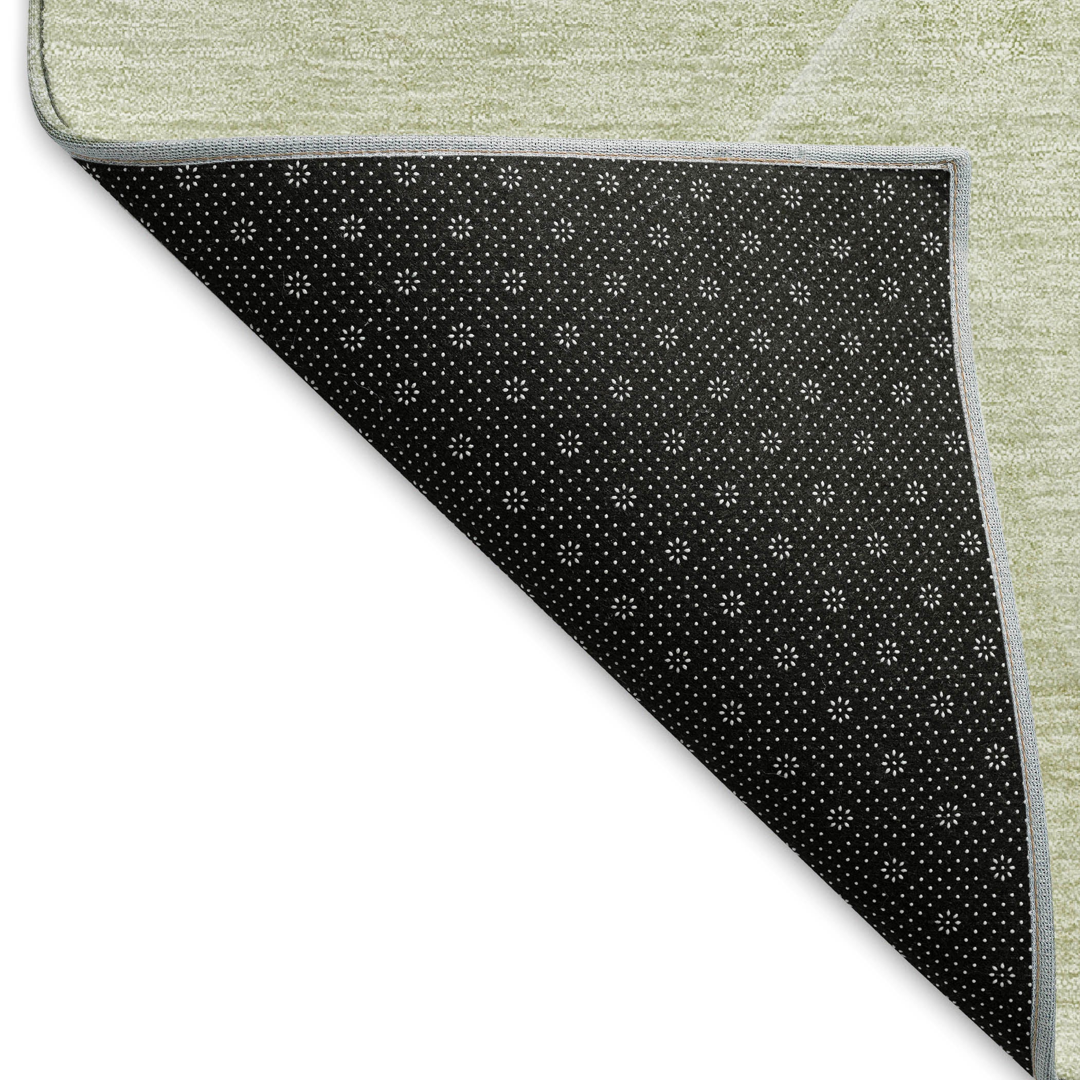 Bogota Machine Washable Transitional Sage Green Rug 1'8" x 2'6" #shape_Rectangle