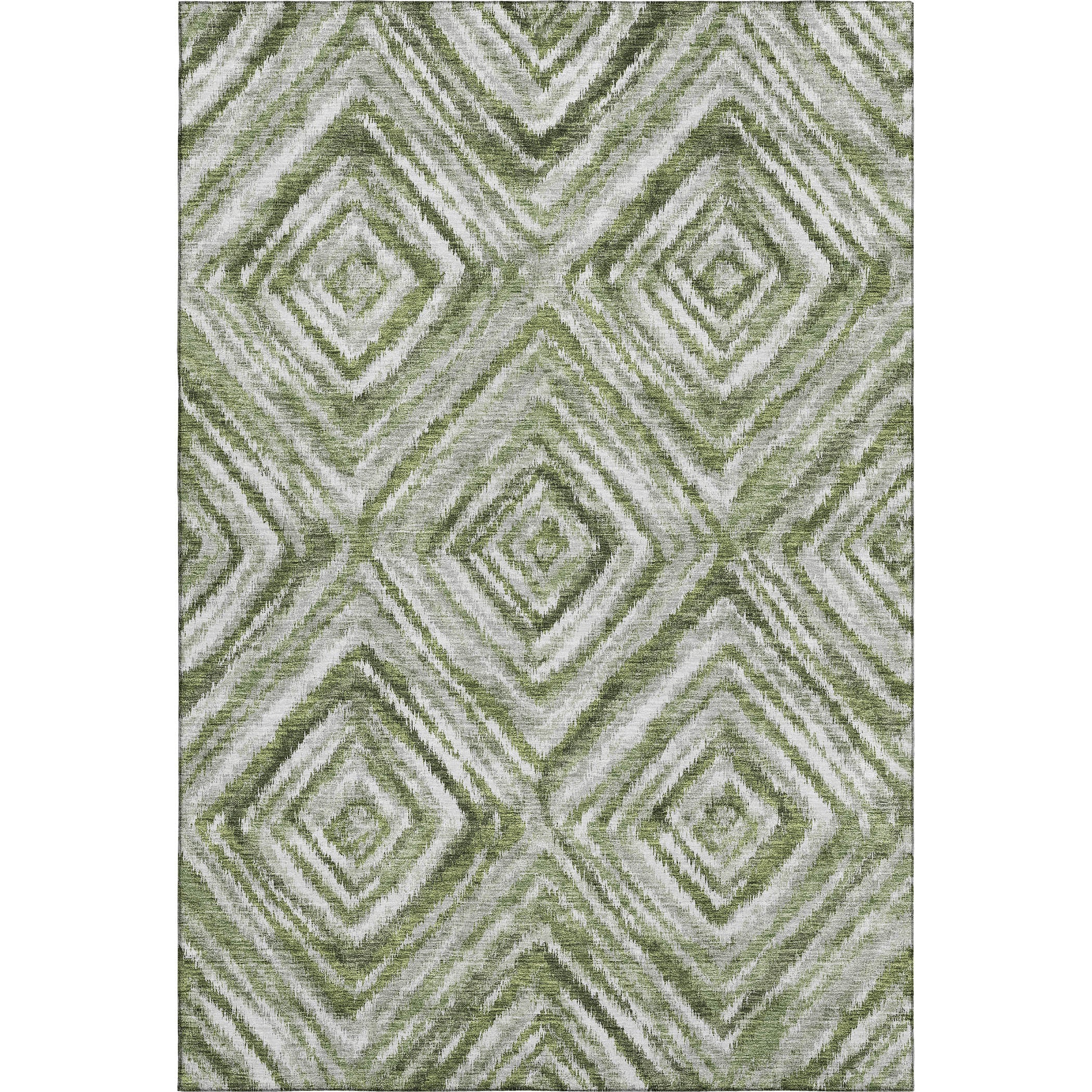 Cartagena Machine Washable Transitional Aloe Green Rug 2'6" x 3'10" #shape_Rectangle