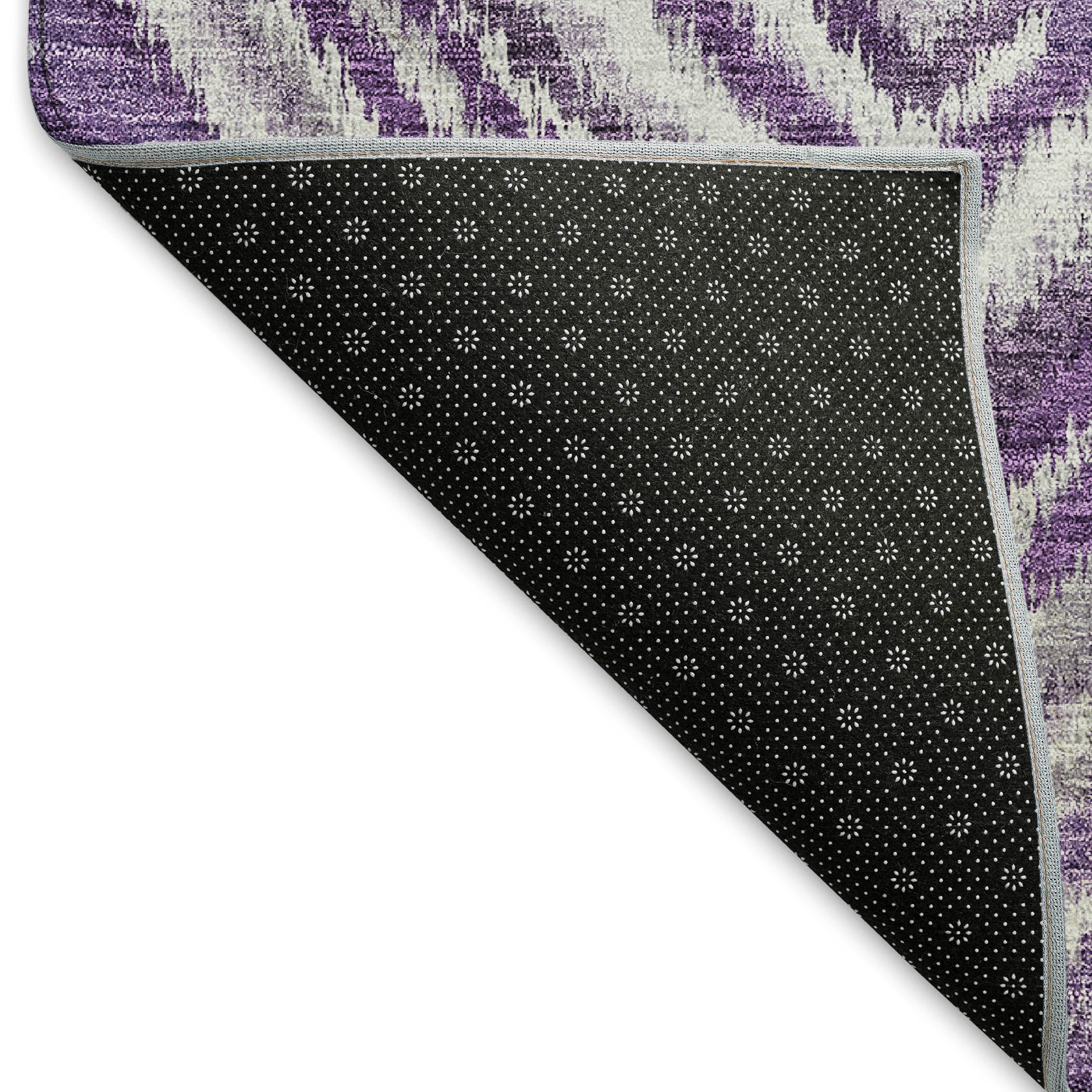 Cartagena Machine Washable Transitional Purple Rug 1'8" x 2'6" #shape_Rectangle
