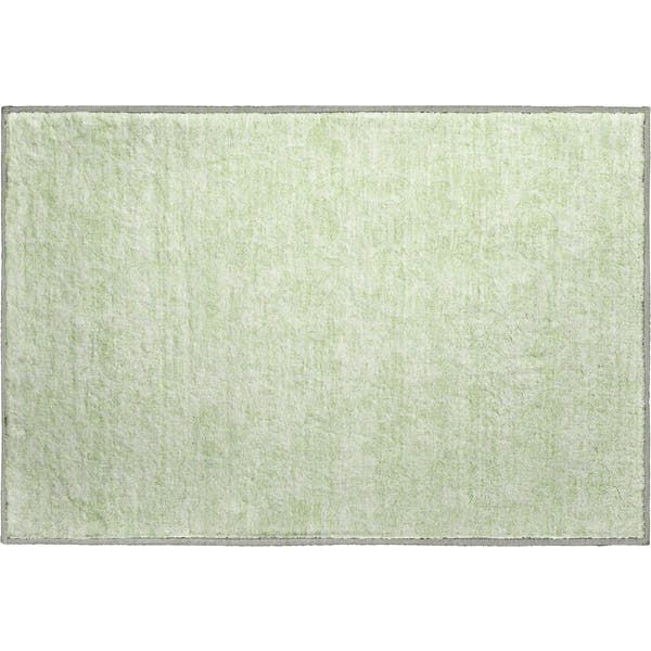 Cusco Machine Washable Transitional Aloe Green Rug 1'8" x 2'6"