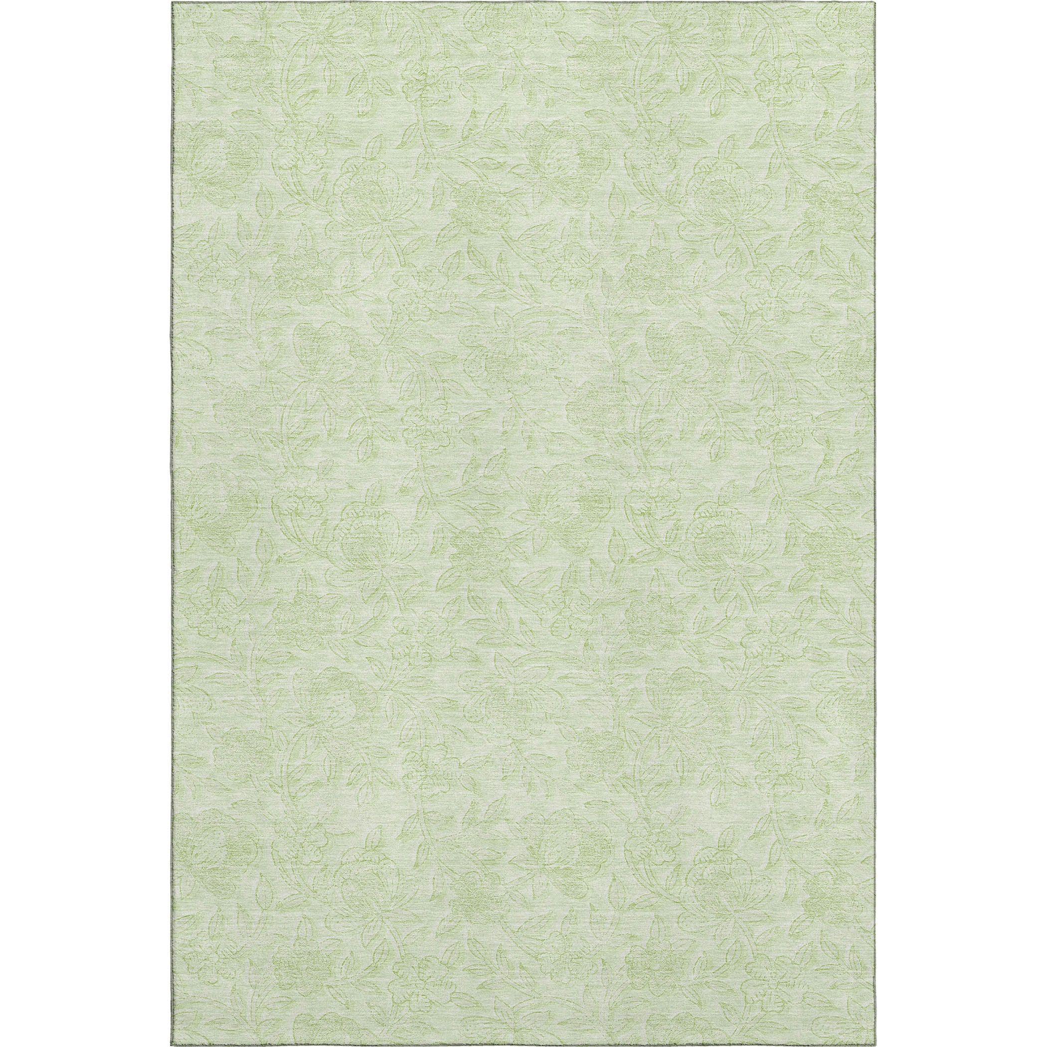 Cusco Machine Washable Transitional Aloe Green Rug 2'6" x 3'10" #shape_Rectangle