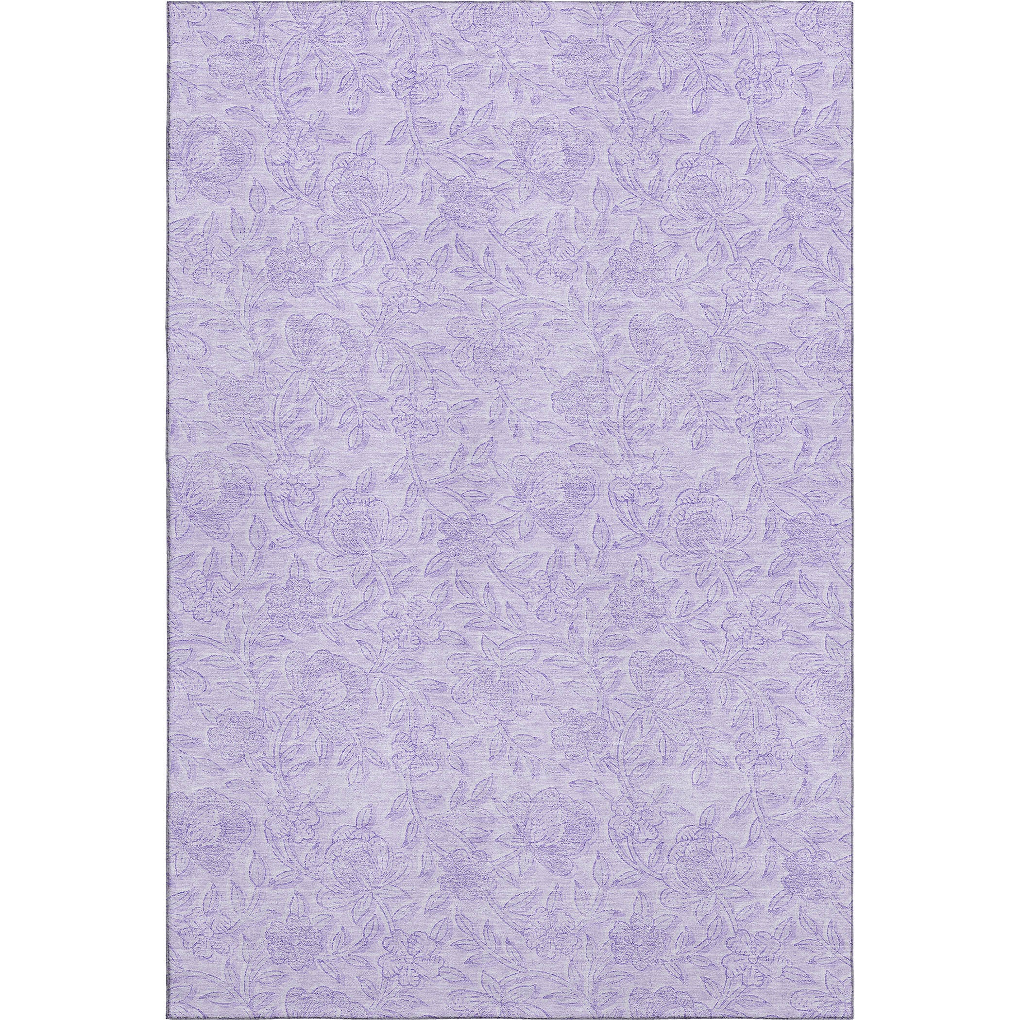 Cusco Machine Washable Transitional Lilac Purple Rug 2'6" x 3'10" #shape_Rectangle
