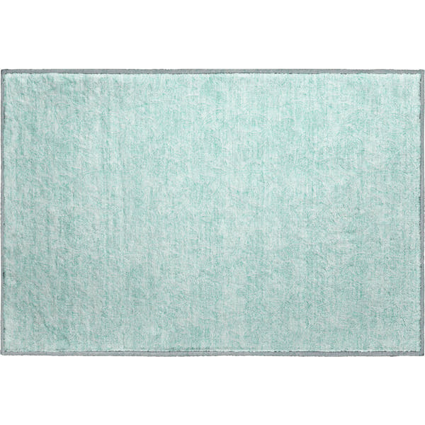Cusco Machine Washable Transitional Teal Rug 1'8" x 2'6"