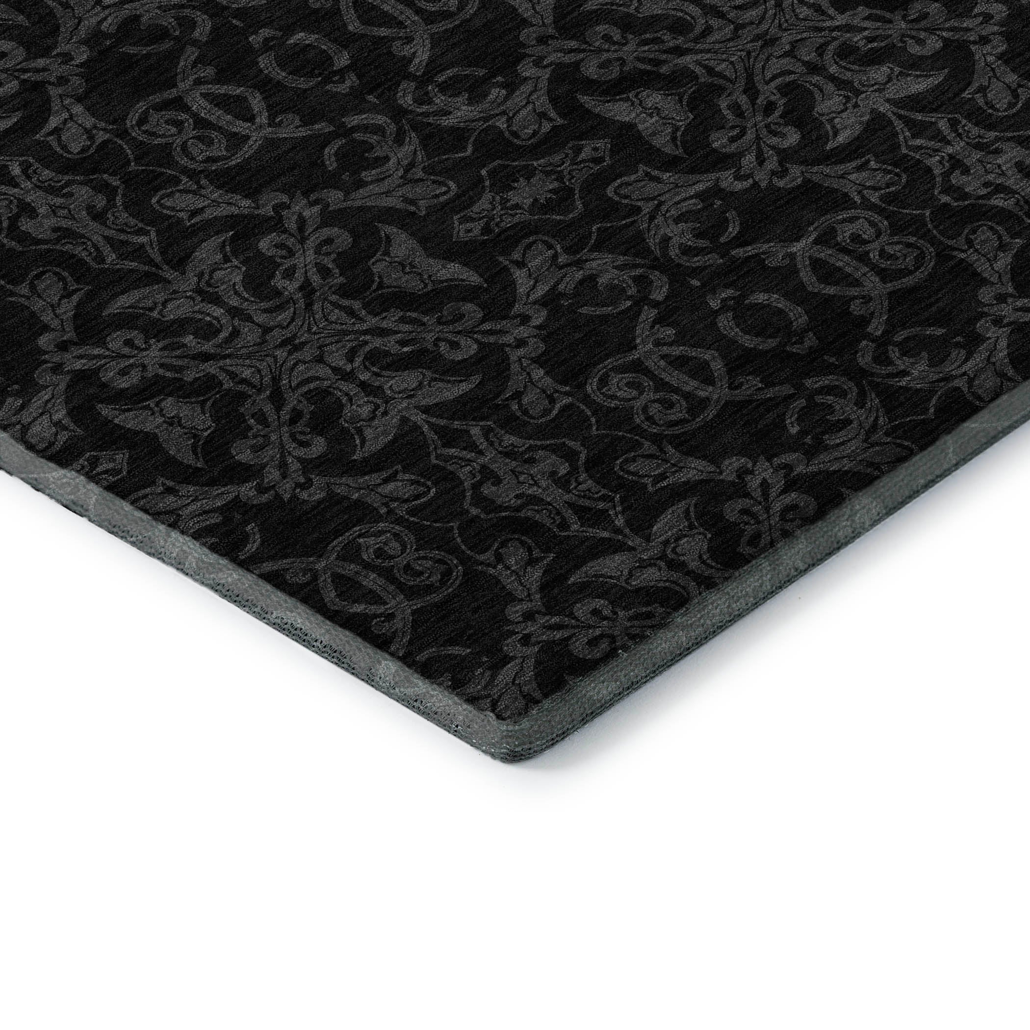 Rome Machine Washable Transitional Gray Rug 1'8" x 2'6" #shape_Rectangle