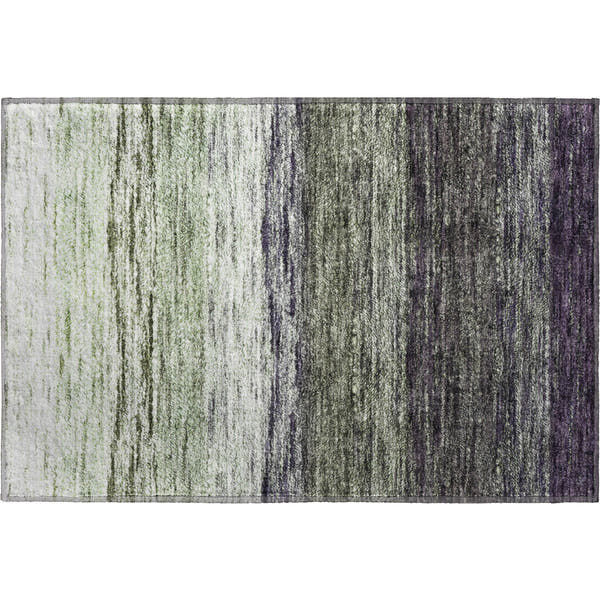 Colombo Machine Washable Transitional Green Rug 1'8" x 2'6"