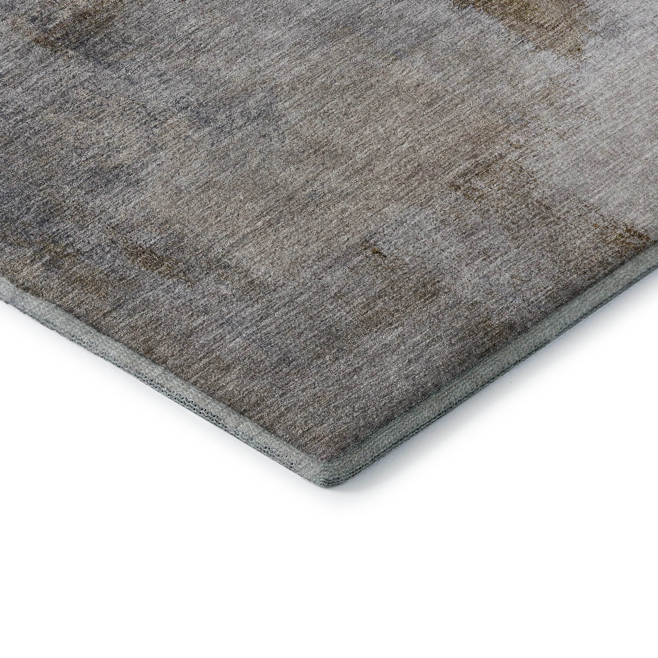 Mdina Machine Washable Transitional Blue Rug 1'8" x 2'6" #shape_Rectangle